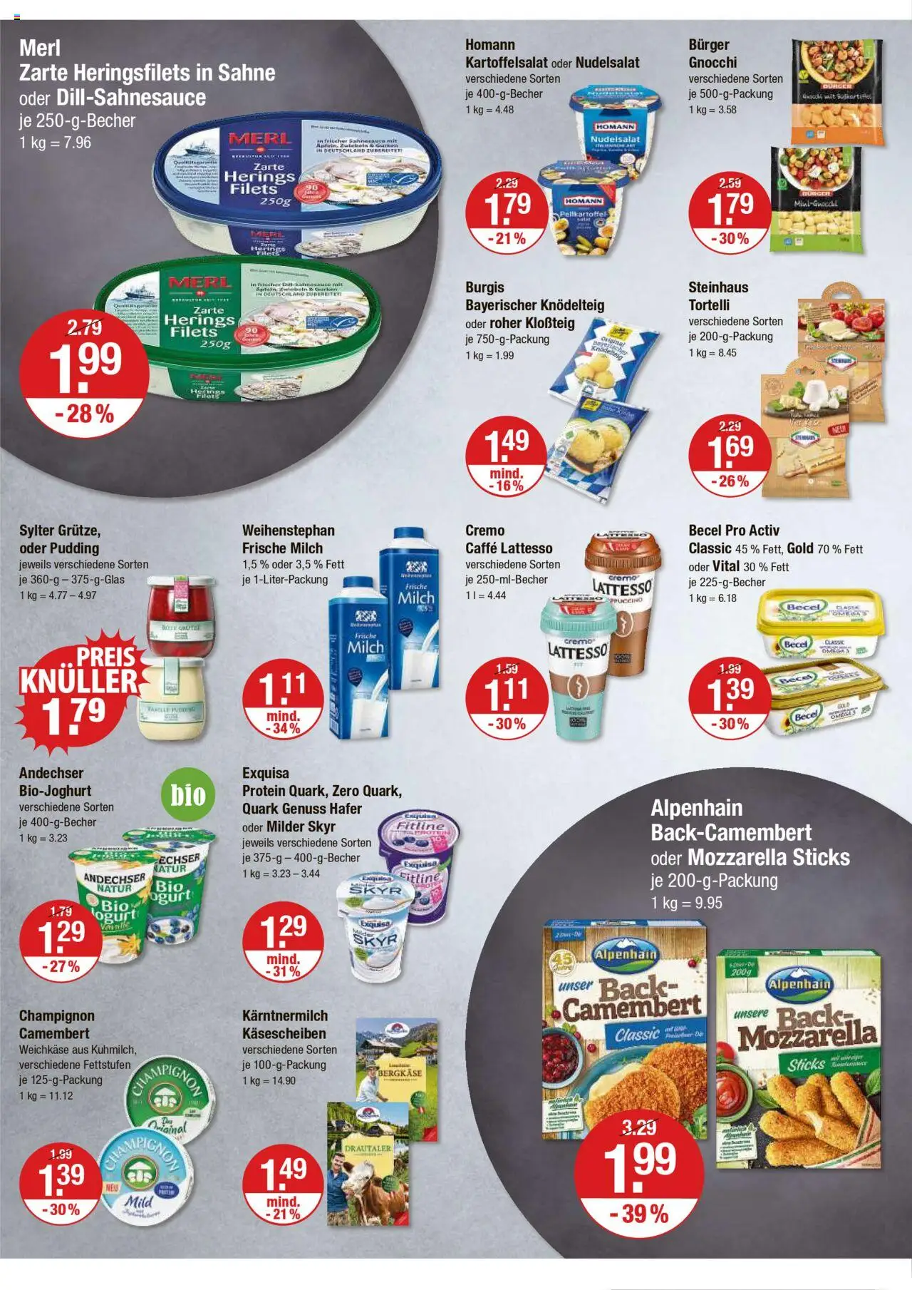 V-Markt - Hallertau / Oberpfalz – gültig ab 09.10.2025 | Seite: 6 | Produkte: Burger, Exquisa, Zwiebeln, Sahne