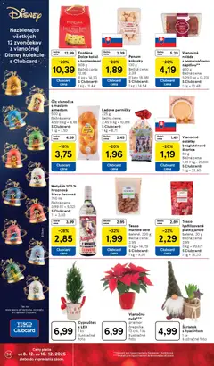 Tesco leták platný od 08.12.2025 | Strana: 34 | Produkty: Vianočka, Led, Koláč, Mandle
