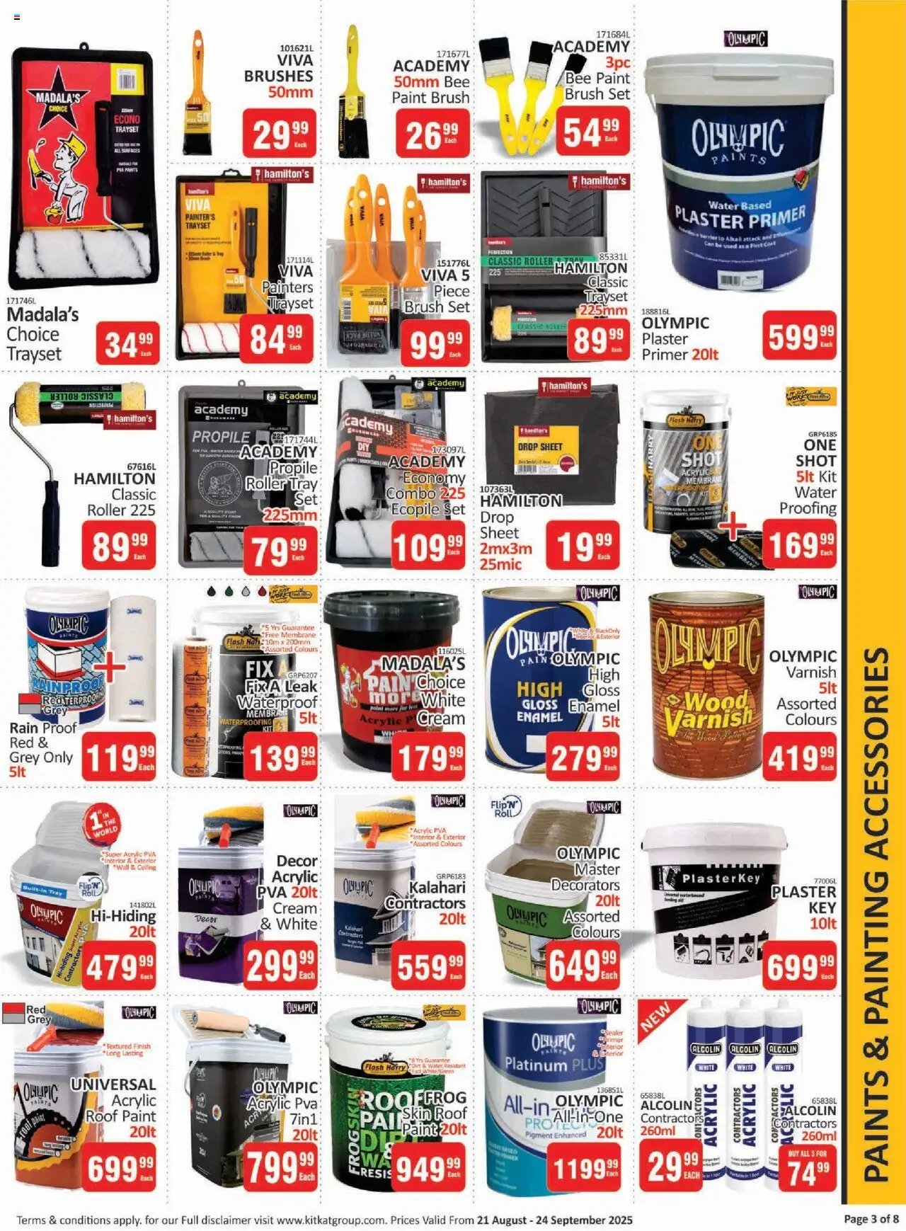 KIT KAT Cash & Carry Buildmart - Spring Leaflet │ valid from 21.08.2025 | Page: 3 | Products: Primer, Brush, Plaster, Water