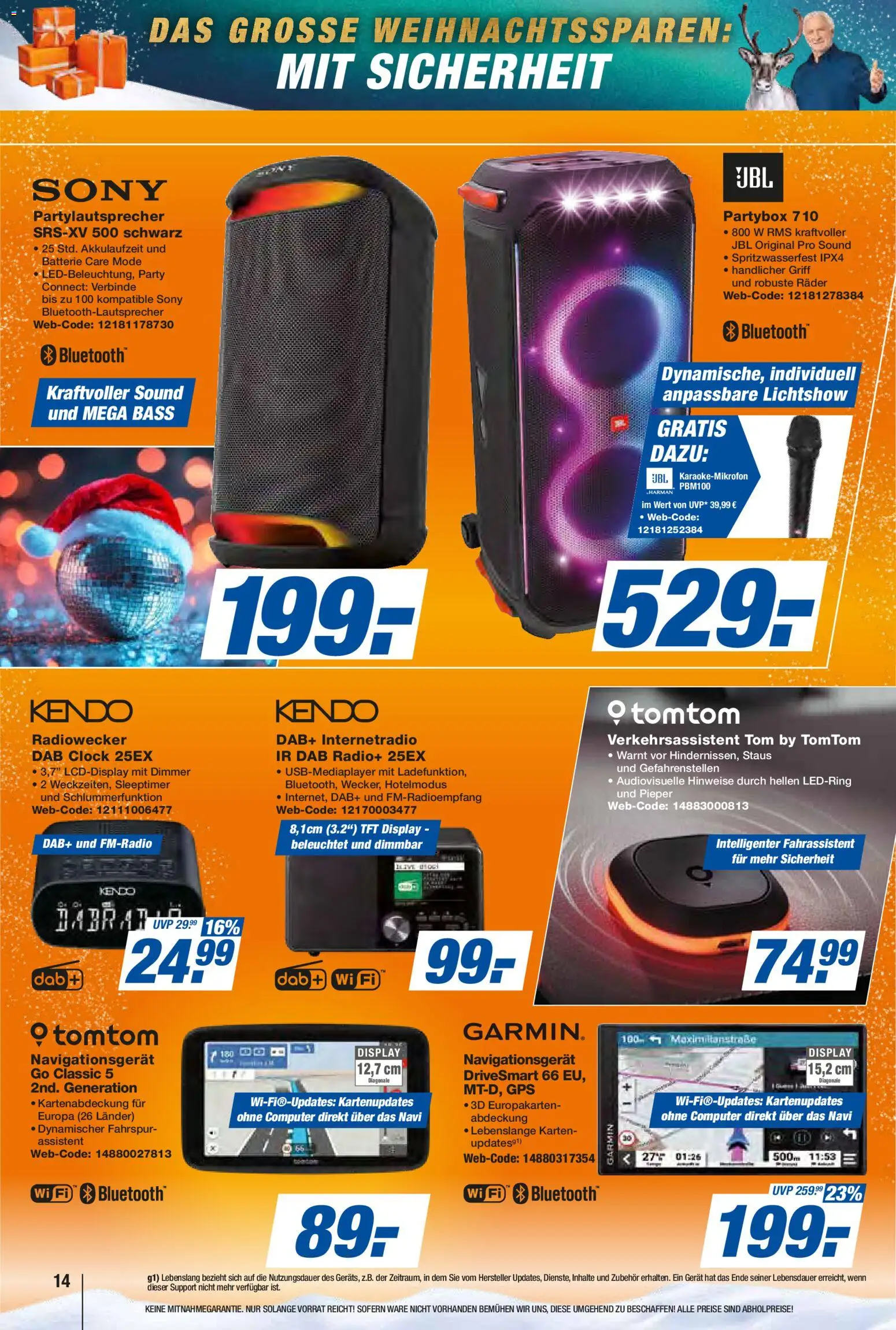 Expert Prospekt 	 – gültig ab 17.12.2025 | Seite: 14 | Produkte: Sony, Batterie, Radio, Navi