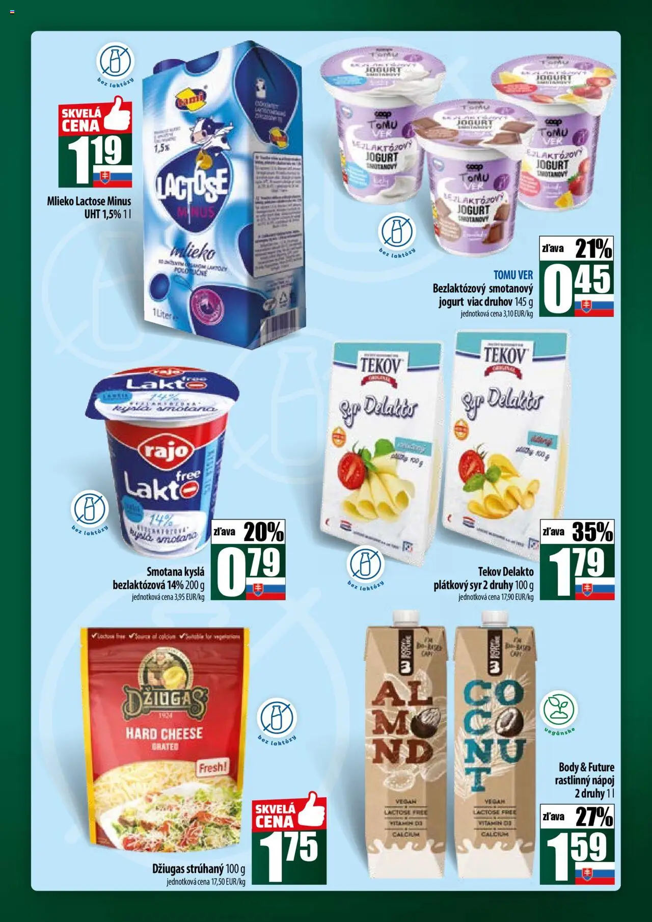 COOP Jednota široká ponuka │ platný od 17.07.2025 | Strana: 27 | Produkty: Mlieko, Syr, Jogurt, Smotana