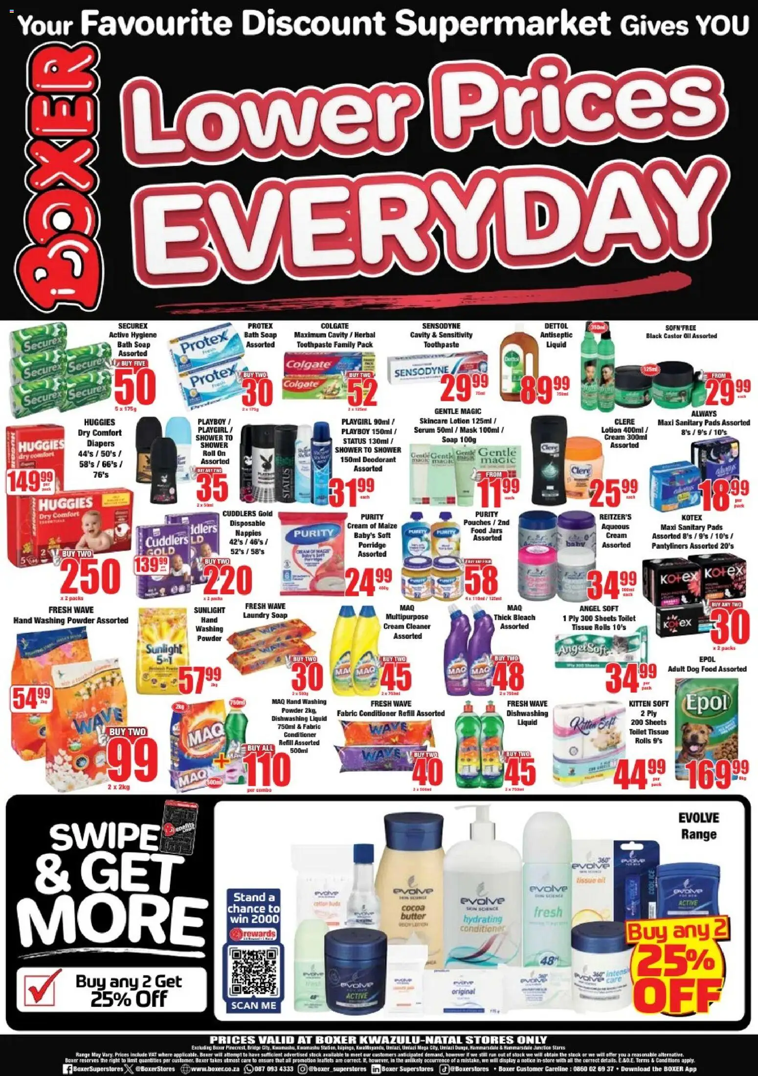 New Boxer catalogue – valid from 09.04.2026 | Page: 8 | Products: Toilet, Baby food, Washing powder, Dishwashing liquid