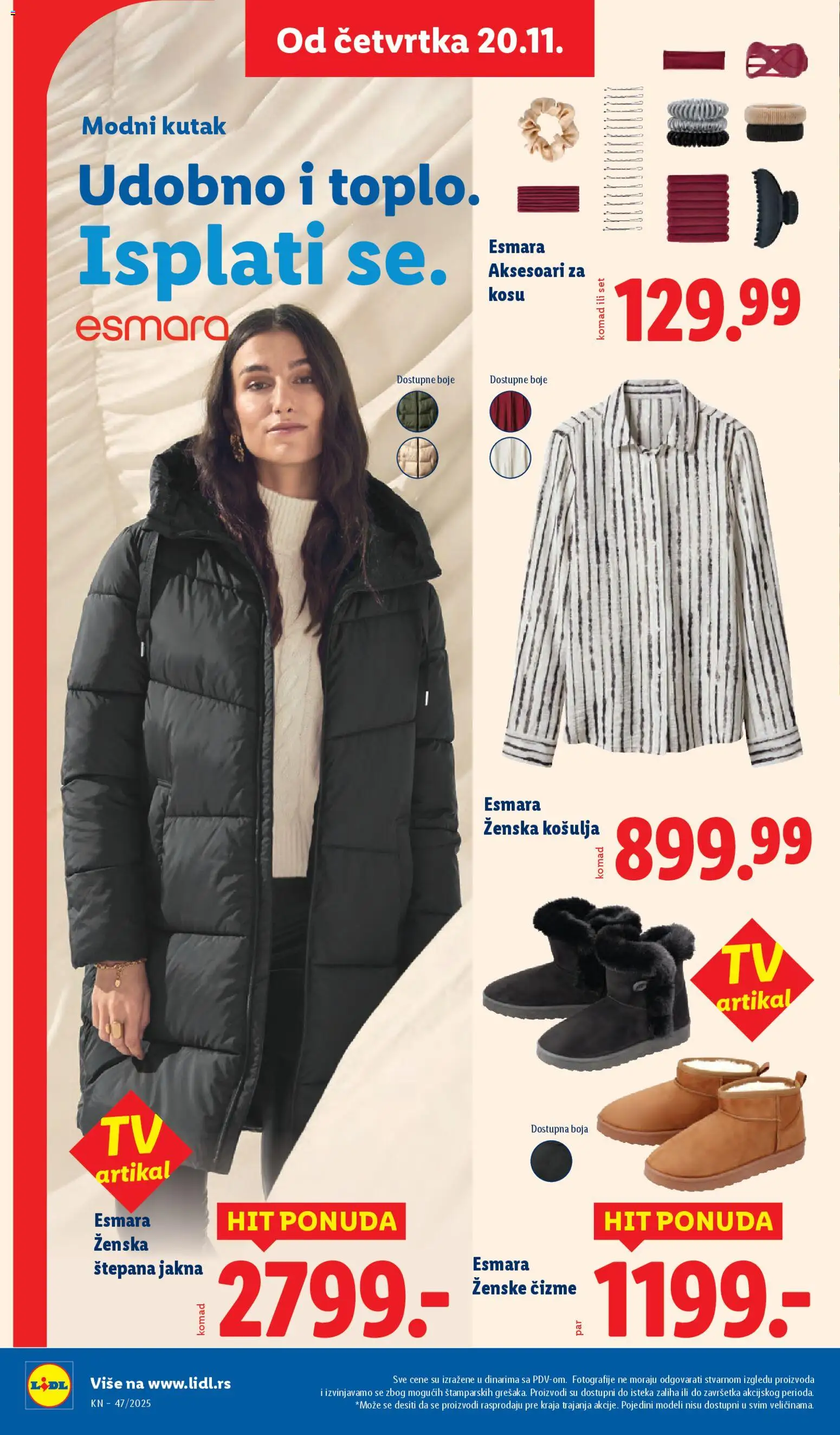 Lidl katalog - važi od 20.11.2025 | Strana: 50 | Proizvode: Čizme, Košulja, Jakna