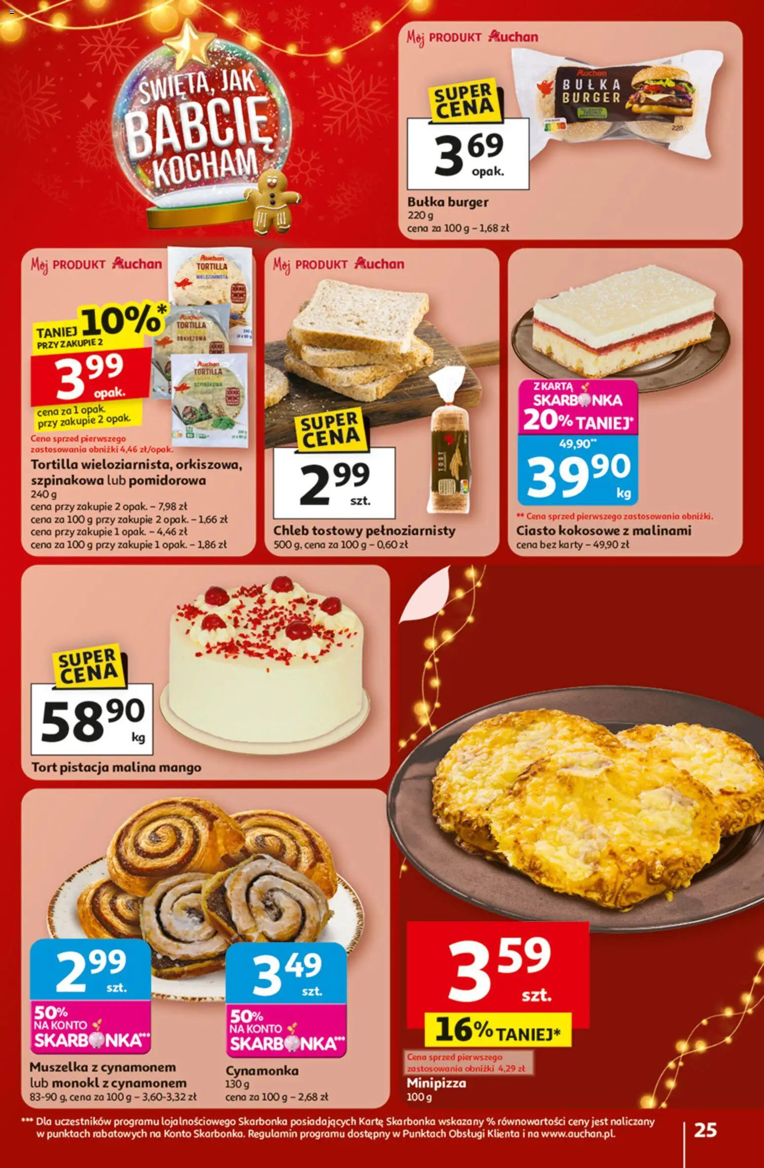 Auchan Black Friday od 20.11.2025 | Strona: 25 | Produkty: Mango, Malina, Tortilla, Tort