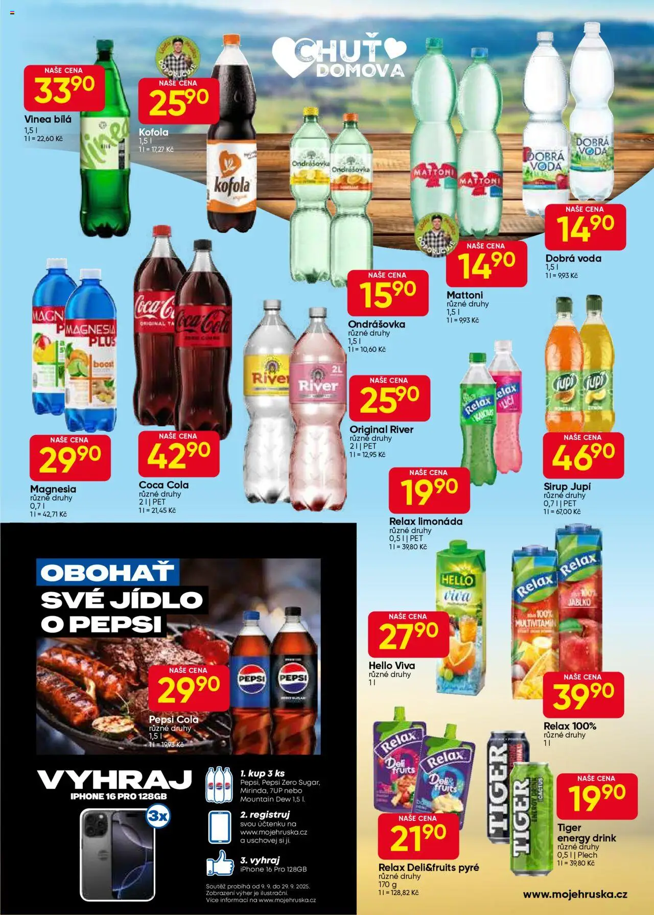 Hruška leták od 09.09.2025 | Strana: 5 | Produkty: Tiger energy, Mattoni, Tiger, Energy drink