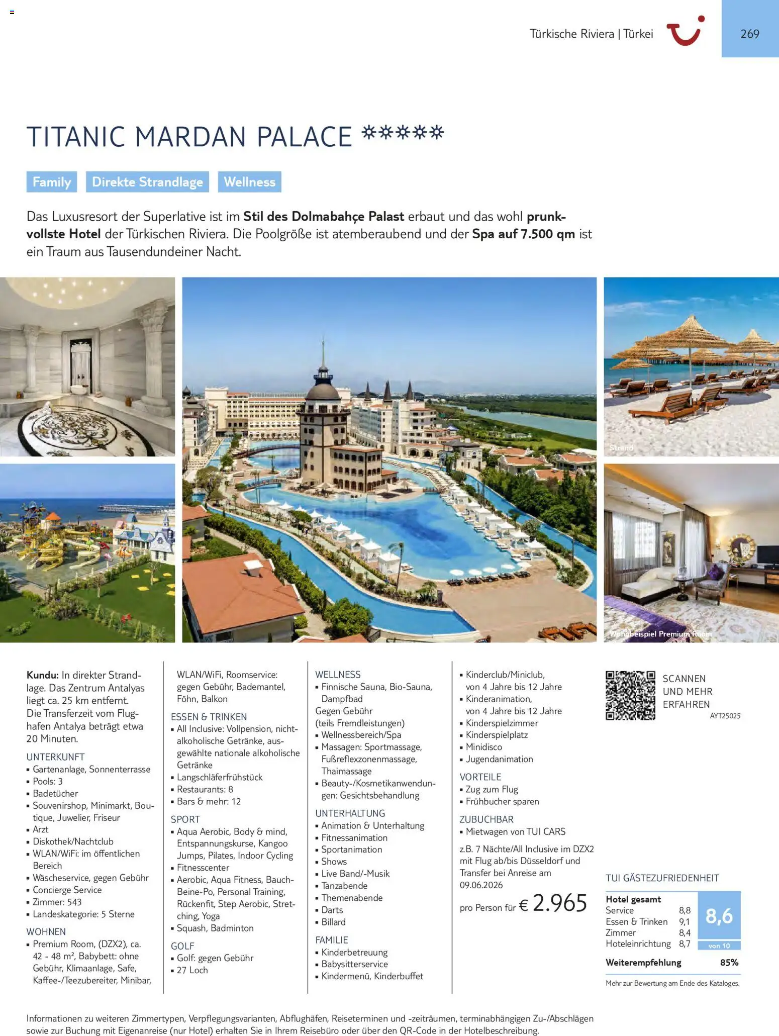 Aida  Südeuropa & Nordafrika 2026/27 – gültig ab 01.01.2026 | Seite: 269 | Produkte: Babybett