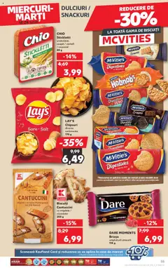 Kaufland RO akciós ujság - amely érvényes a következő dátumtól: 18.06.2025 | Oldal: 55 | Termékek: Cantuccini