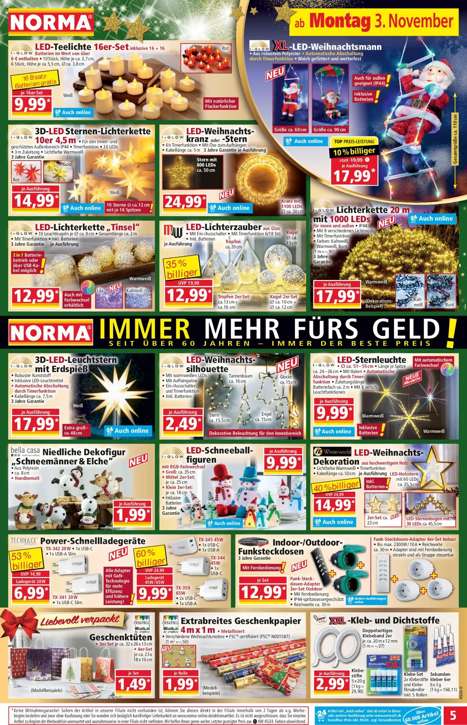 Norma Prospekt 	 – gültig ab 03.11.2025 | Seite: 5 | Produkte: Top, Batterien, Batterie, Ladegerät