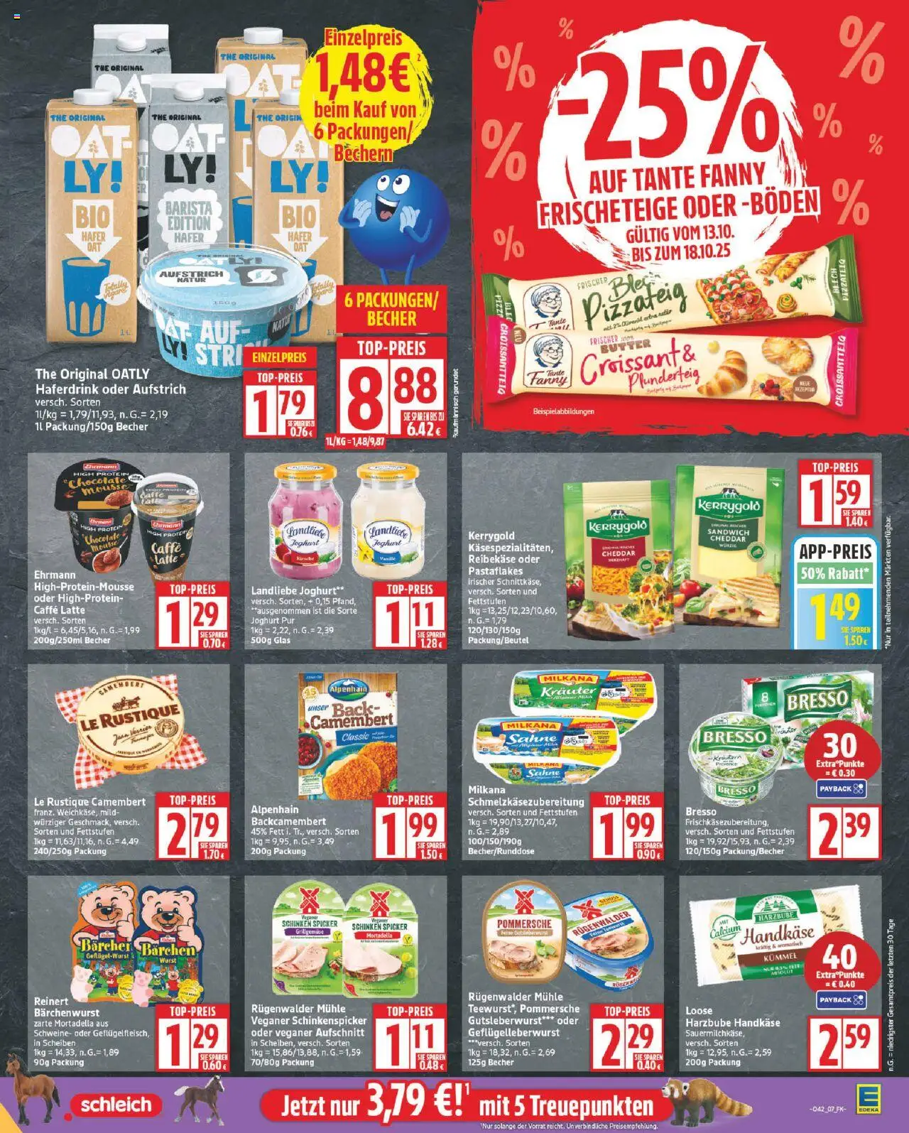 Edeka Prospekt 	 – gültig ab 13.10.2025 | Seite: 7 | Produkte: Milkana, Oatly, Landliebe joghurt, Sahne