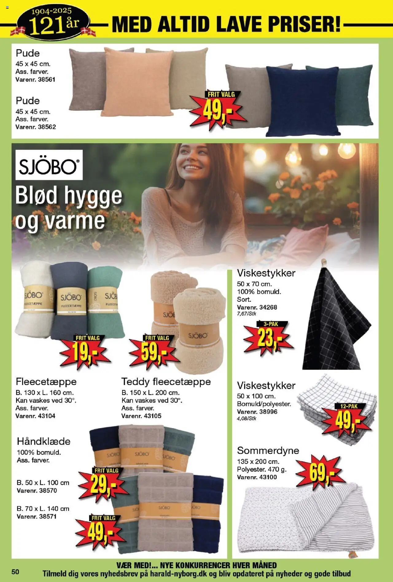 Harald Nyborg Tilbudsavis gyldig fra 31.07.2025 | Side: 54 | Produkter: Pude, Håndklæde, Viskestykker
