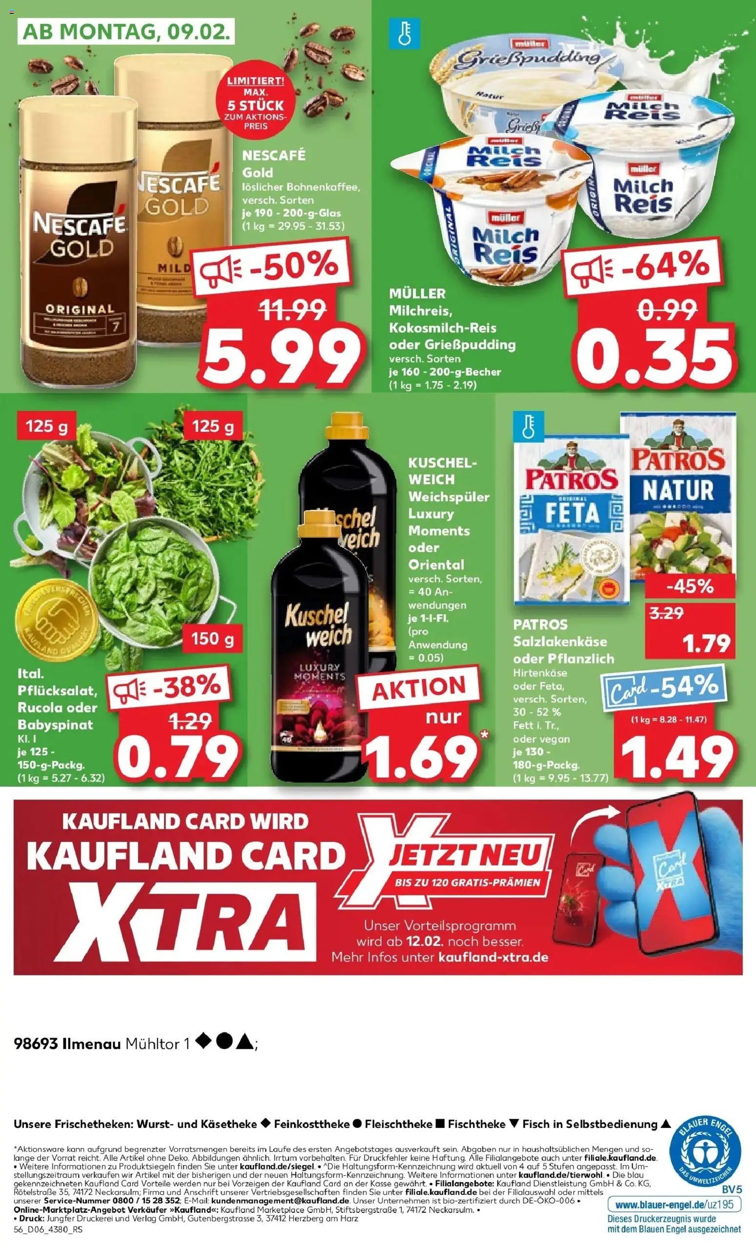 Kaufland prospekt Ilmenau	 – gültig ab 05.02.2026 | Seite: 56 | Produkte: Rucola, Patros, Pudding, Reis