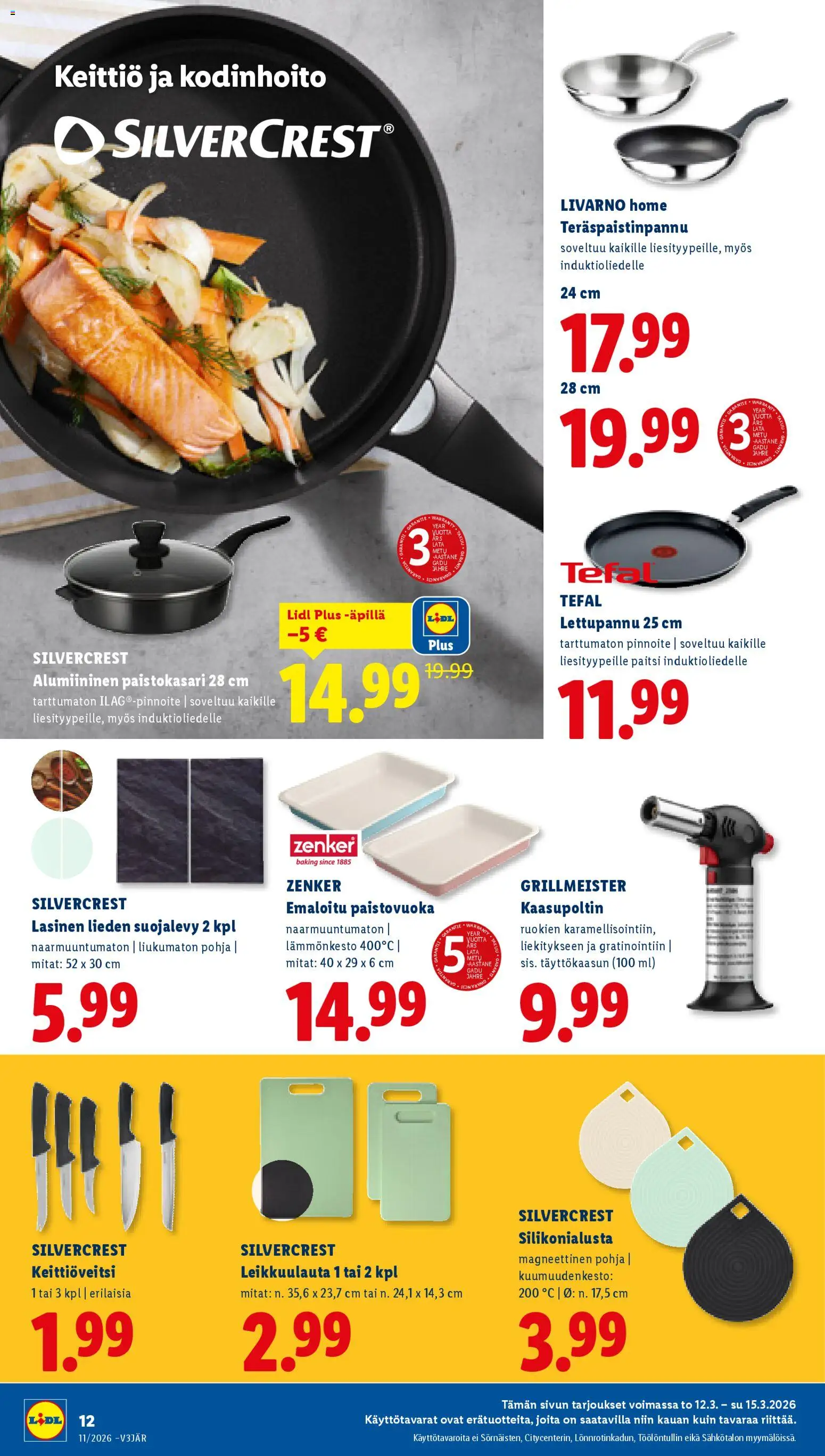 Lidl tarjoukset - Helsinki – voimassa 12.03.2026 alkaen | Sivu: 16 | Tuotteet: Keittiö