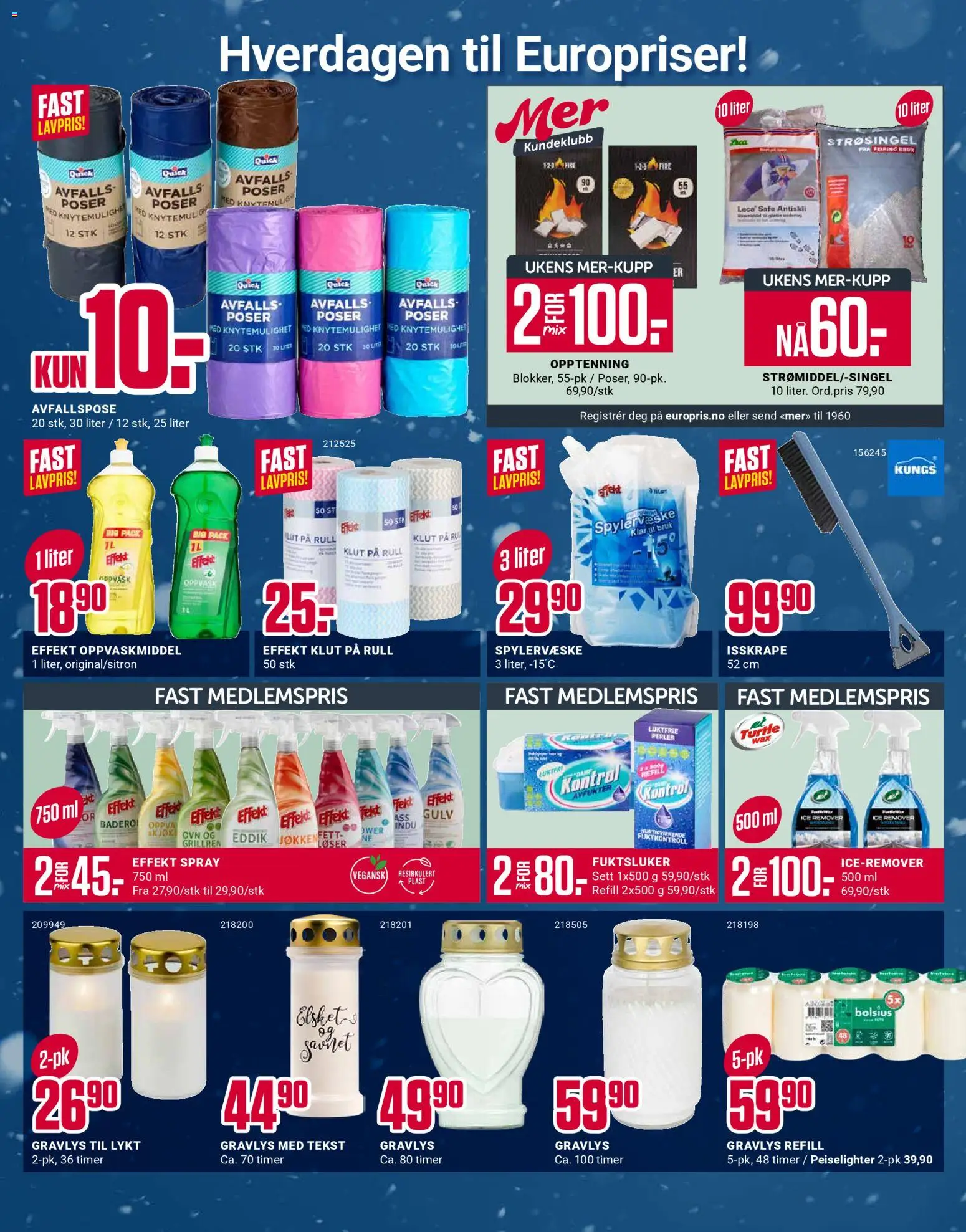 {H1} | Side: 8 | Produkter: Фотоосвітлення, Суміш дитяча, Oppvaskmiddel, Eddik