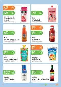 Pogląd oferty "Eurocash Gazetka" - ważna od 05.02.2026 | Strona: 73 | Produkty: Syrop, Pepsi, Sodastream