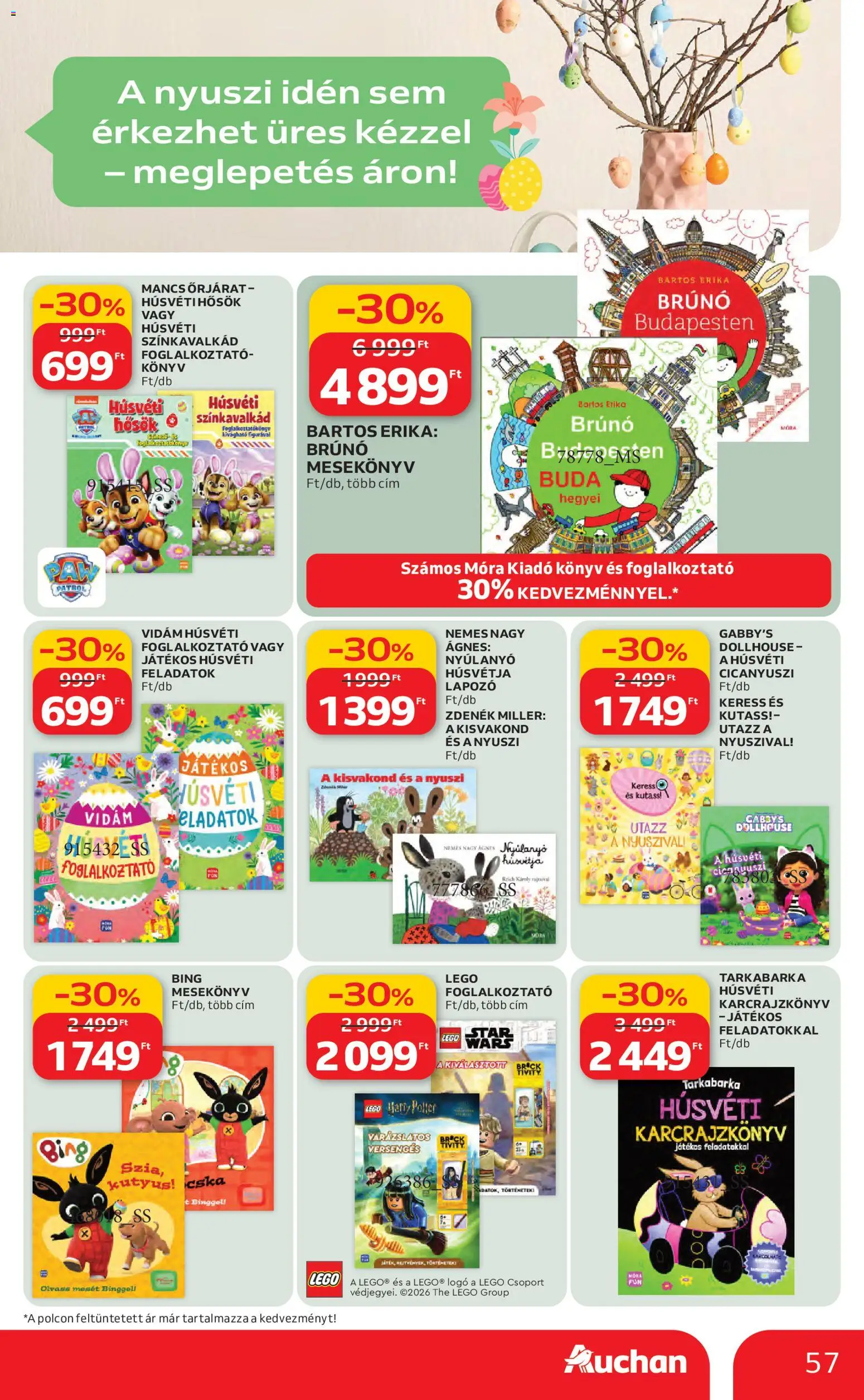 Auchan akciós ujság - amely érvényes a következő dátumtól: 19.03.2026 | Oldal: 57