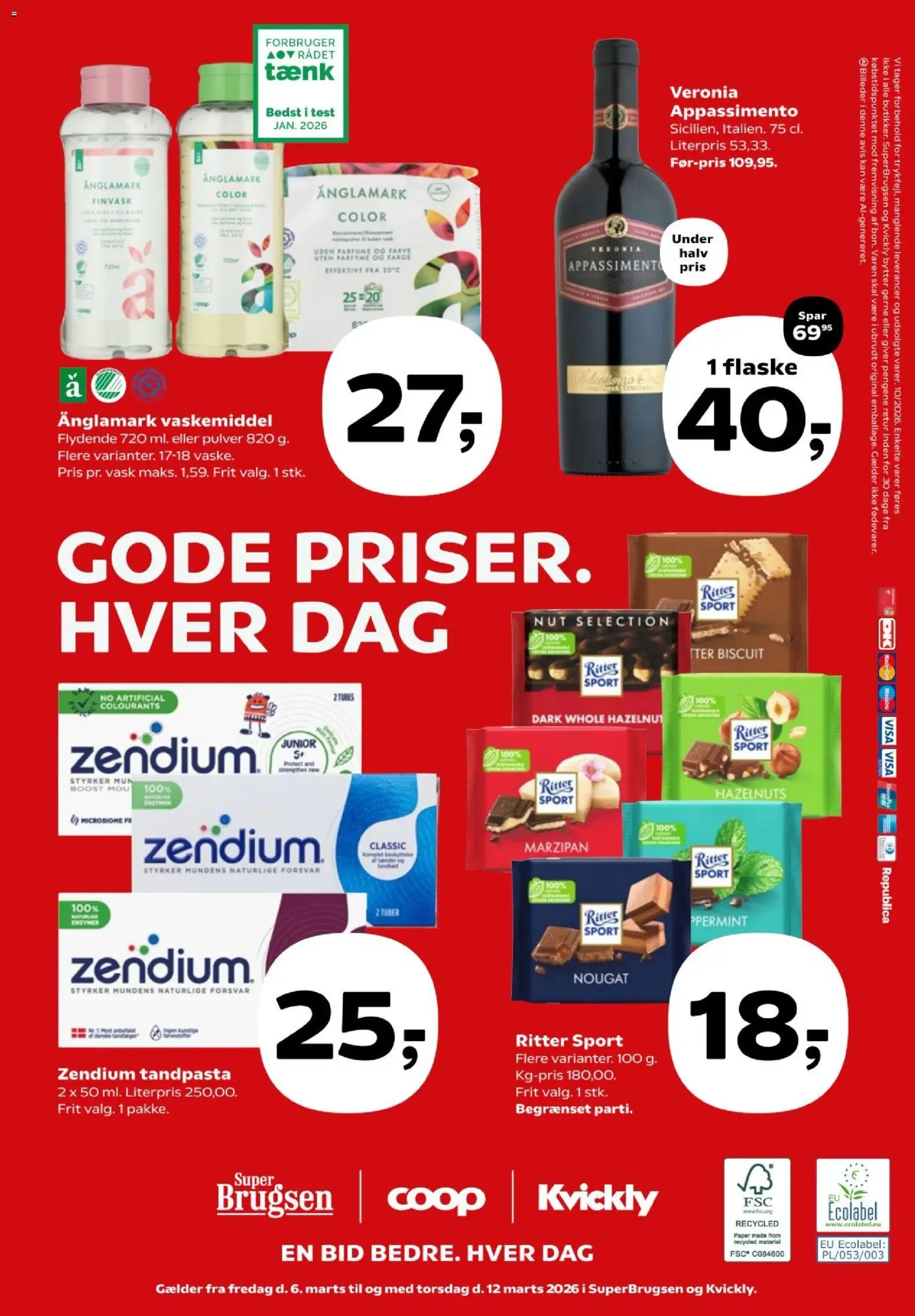 Kvickly tilbudsavis – gyldig fra 06.03.2026 | Side: 47 | Produkter: Parfume, Tandpasta, Nougat