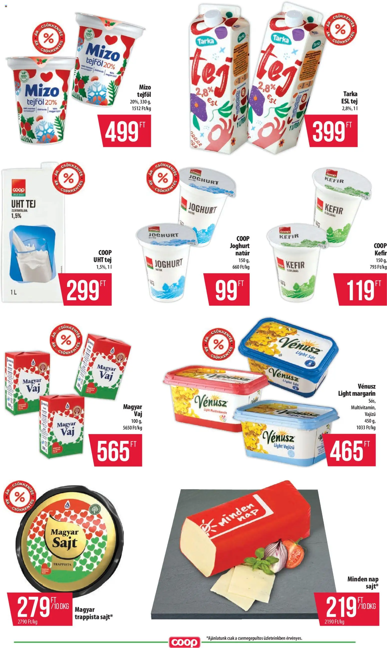 COOP akciós ujság - amely érvényes a következő dátumtól: 02.01.2026 | Oldal: 2 | Termékek: Margarin, Joghurt, Tejföl, Multivitamin