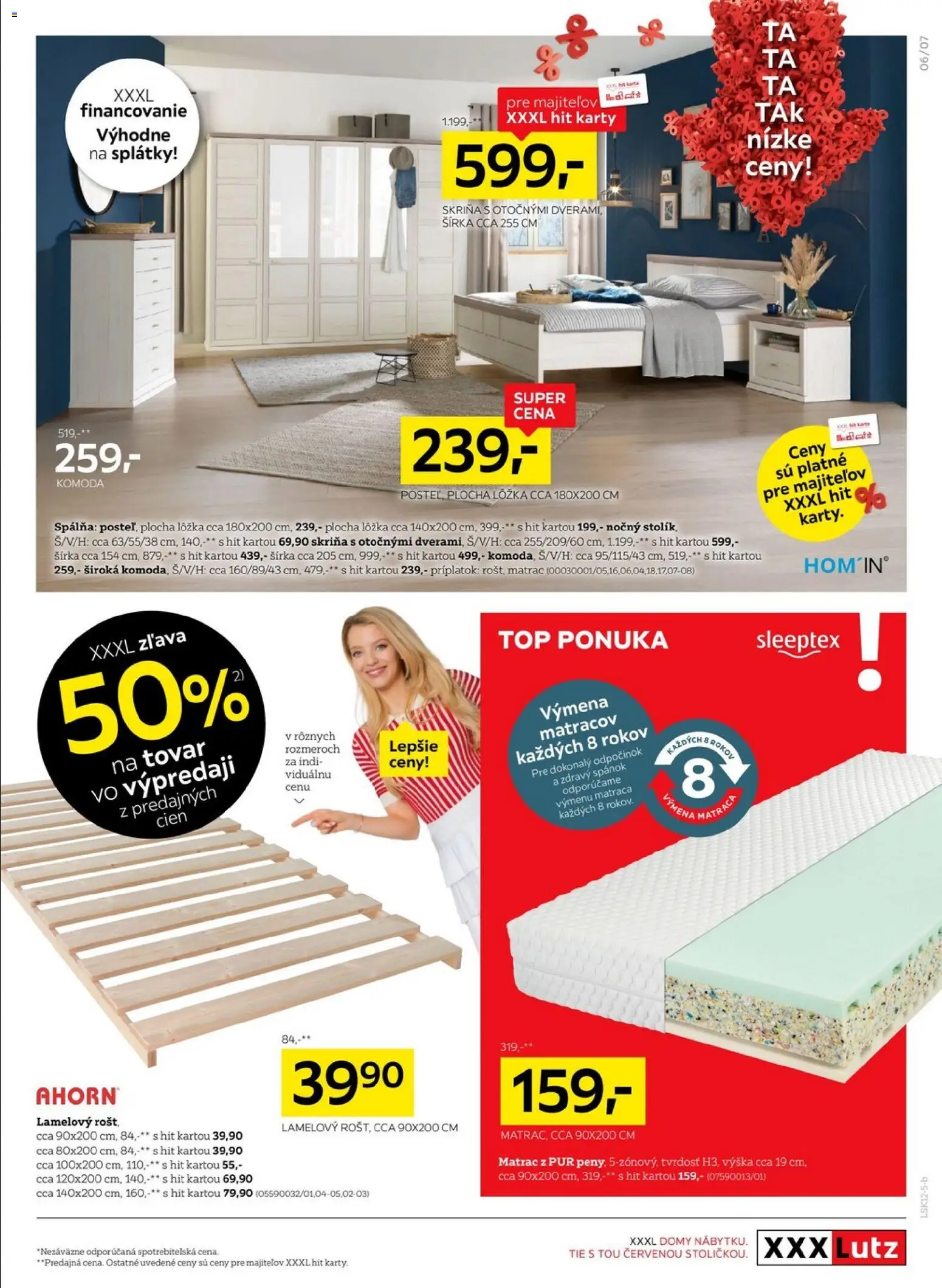 Nové XXXLutz akcie – leták je platný od 27.12.2025 | Strana: 8 | Produkty: Matrac, Skriňa, Komoda