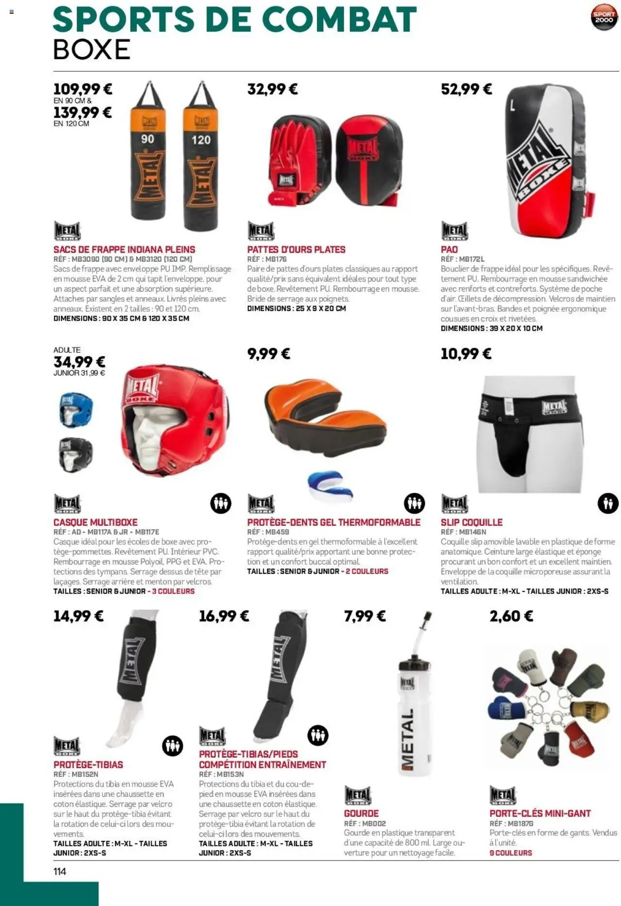  | Page: 114 | Produits: Coton, Gourde, Enveloppe, Mousse