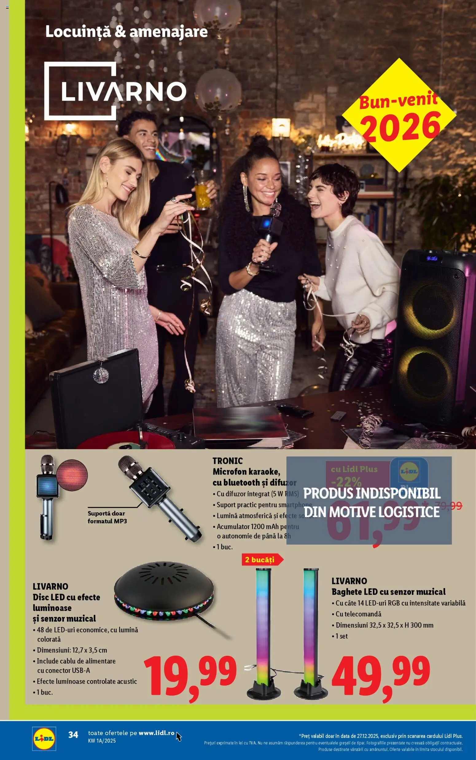 Noul catalog Lidl – valabil de la 27.12.2025 | Pagină: 34 | Produse: Tavuk suyu, Conector, Difuzor, Babak