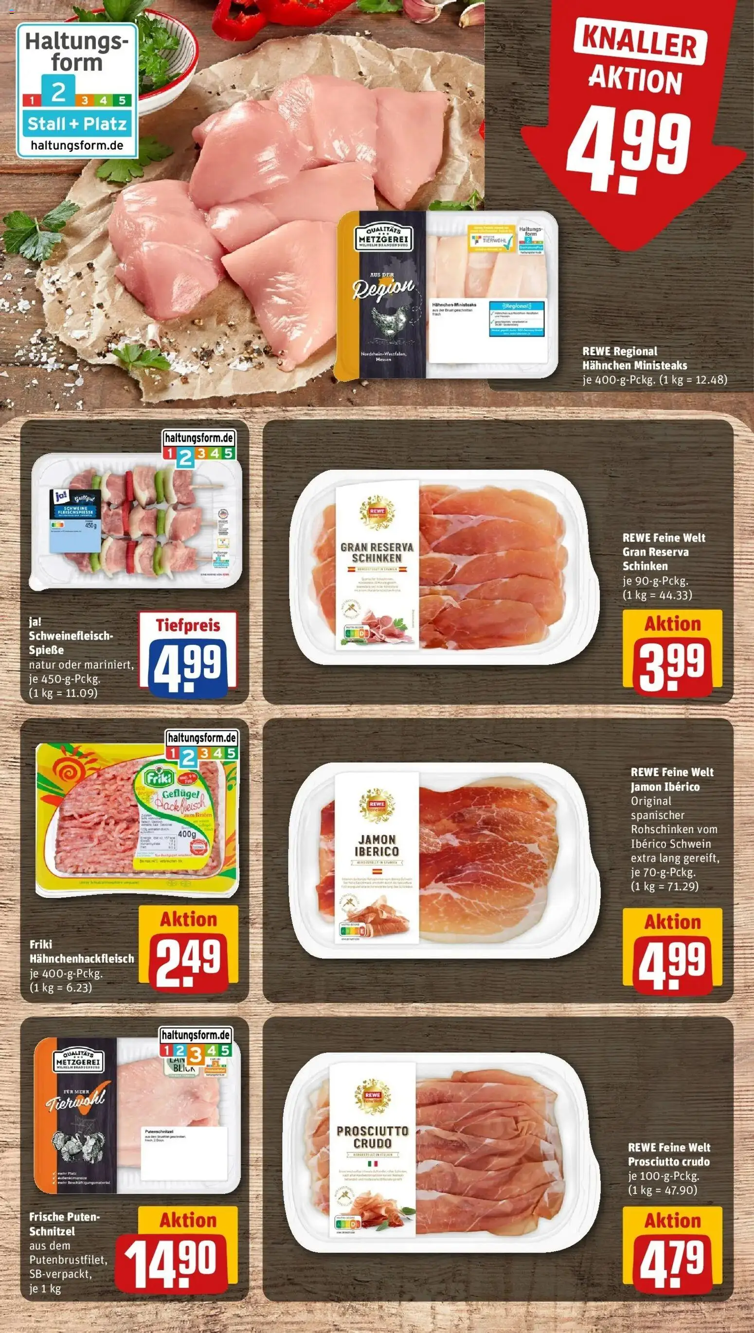Rewe Prospekt Köln	 – gültig ab 15.03.2026 | Seite: 10 | Produkte: Spieße, Putenschnitzel, Schinken, Schweinefleisch