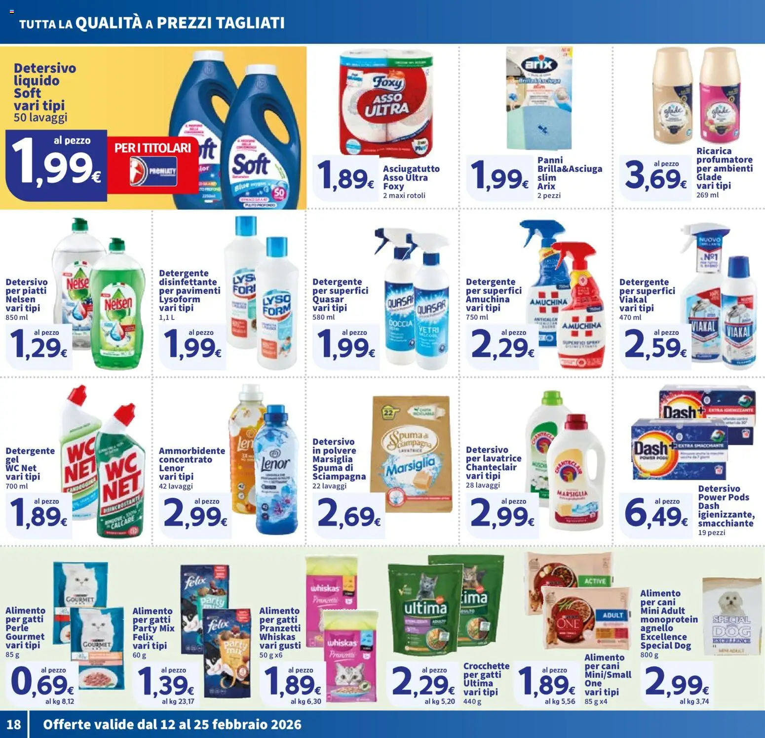 Volantino SIGMA del 12.02.2026 | Pagina: 18 | Prodotti: Lavatrice, Agnello, WC, Doccia