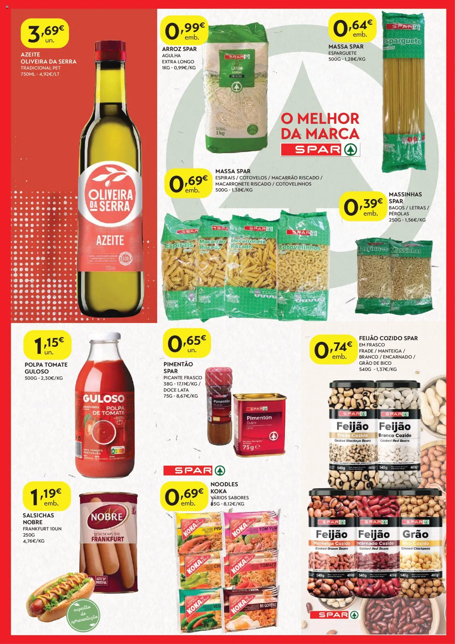 Spar - folheto │ válido de 03.02.2026 | Página: 5 | Produtos: Pimentão, Arroz, Macarrão, Massa