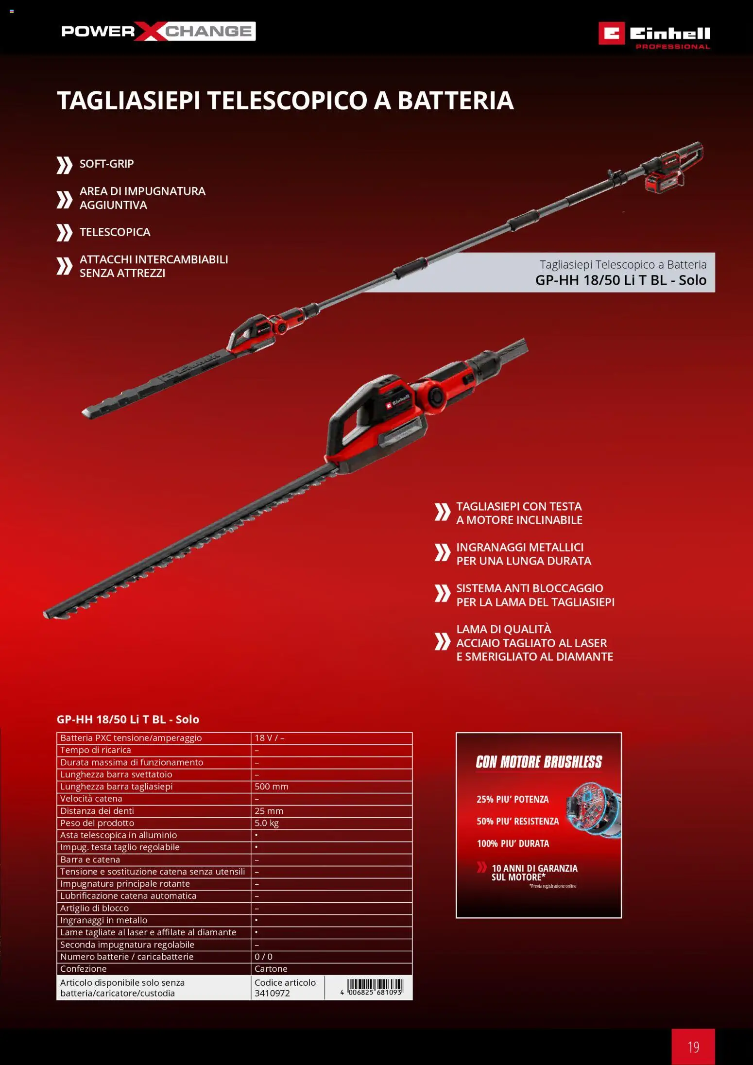 Volantino Einhell del 17.03.2026 | Pagina: 21 | Prodotti: Tagliasiepi, Alluminio, Batterie, Caricabatterie