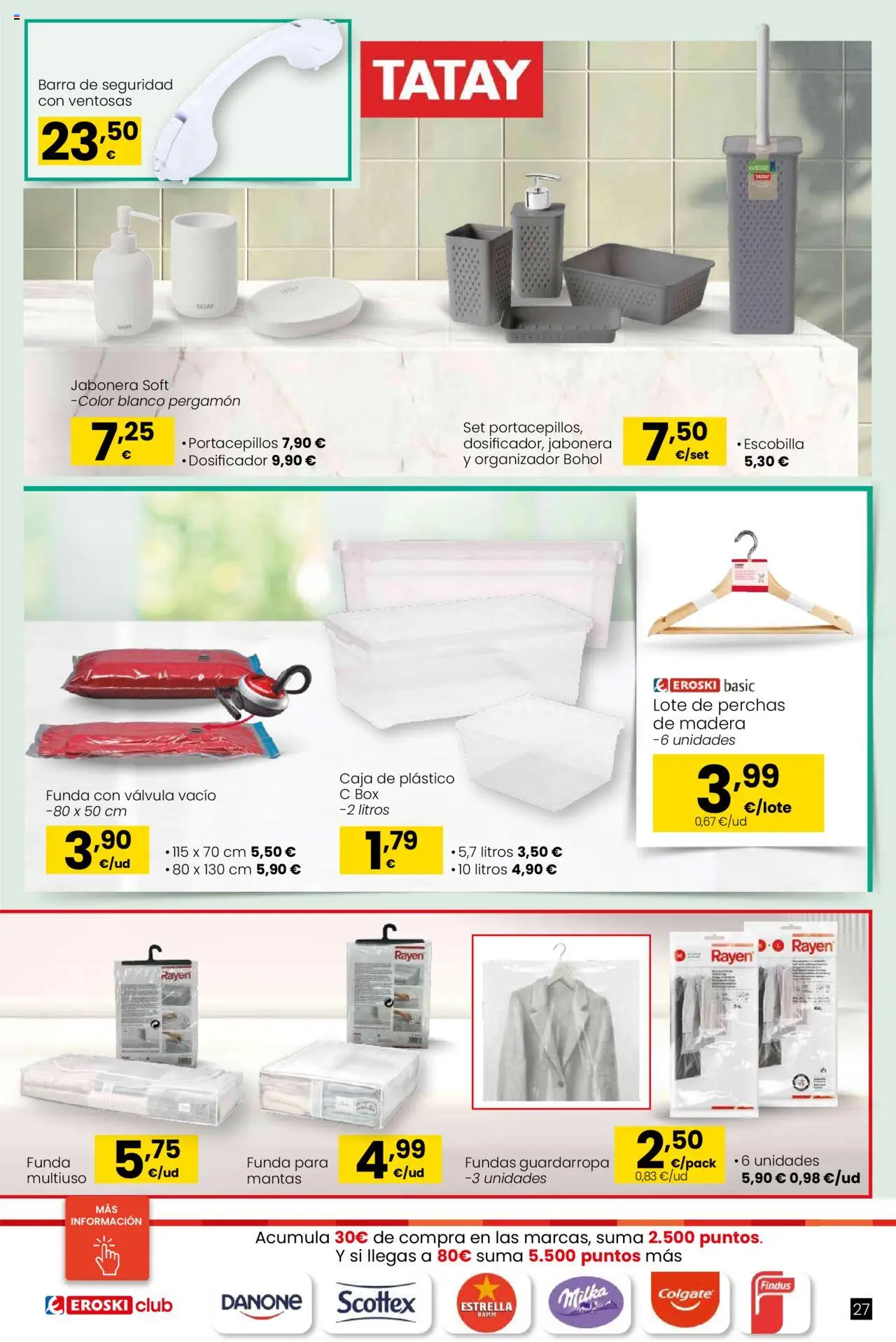 Eroski - Oh! Qué chef │ válido desde el 09.10.2025 | Página: 27 | Productos: Organizador, Funda, Guardarropa, Caja