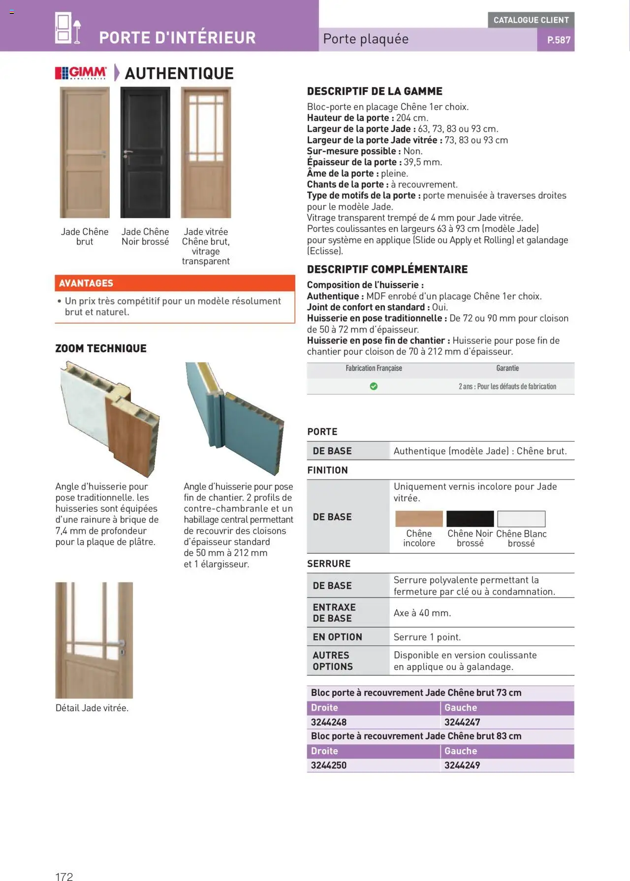  | Page: 172 | Produits: Base, Clé, Brosse, Portes