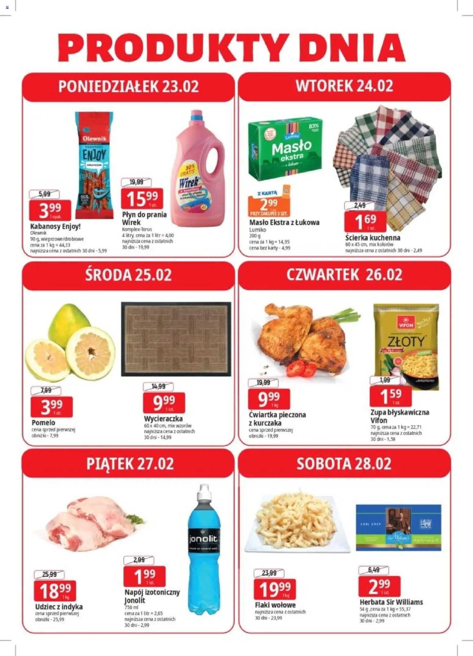 E.Leclerc Gazetka - Elbląg od 23.02.2026 | Strona: 8 | Produkty: Karta, Vifon, Kabanosy, Wycieraczka