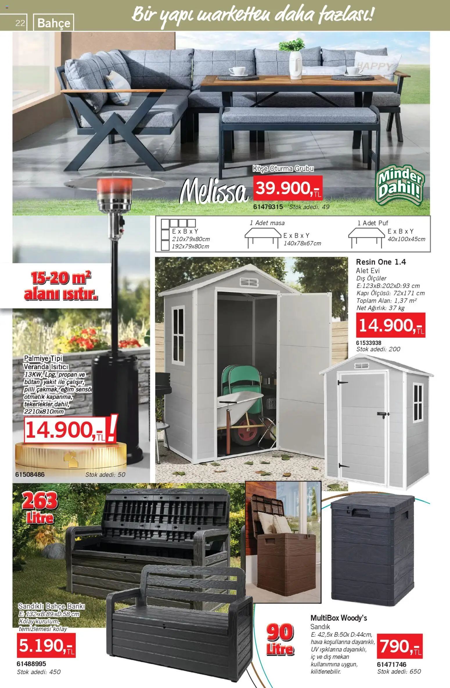 Bauhaus Katalog - 01.11.2025 tarihinden itibaren geçerlidir | Sayfa: 22 | Ürünler: Masa, Ağırlık