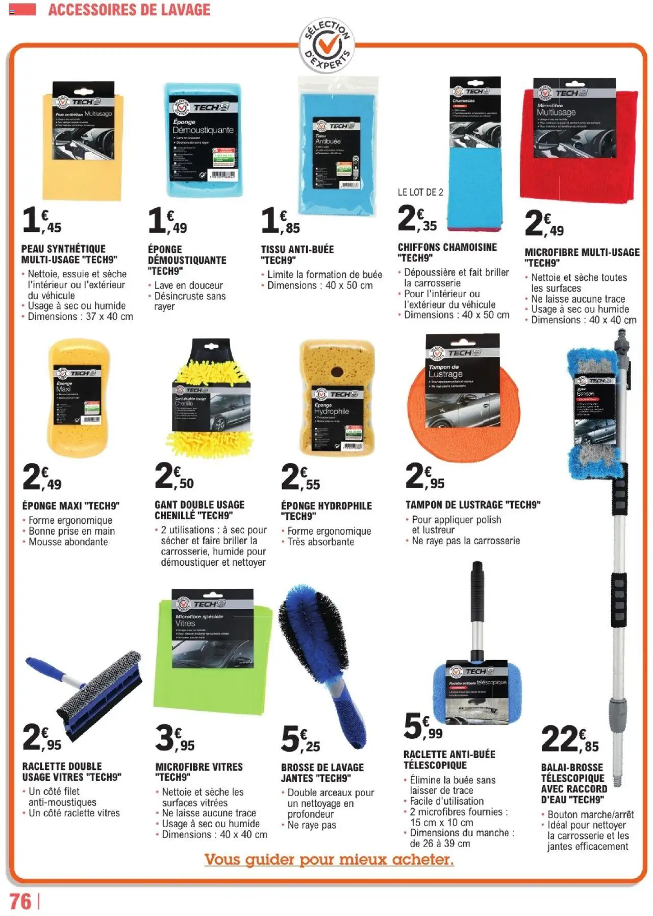  | Page: 76 | Produits: Tampon, Mousse, Brosse, Raclette