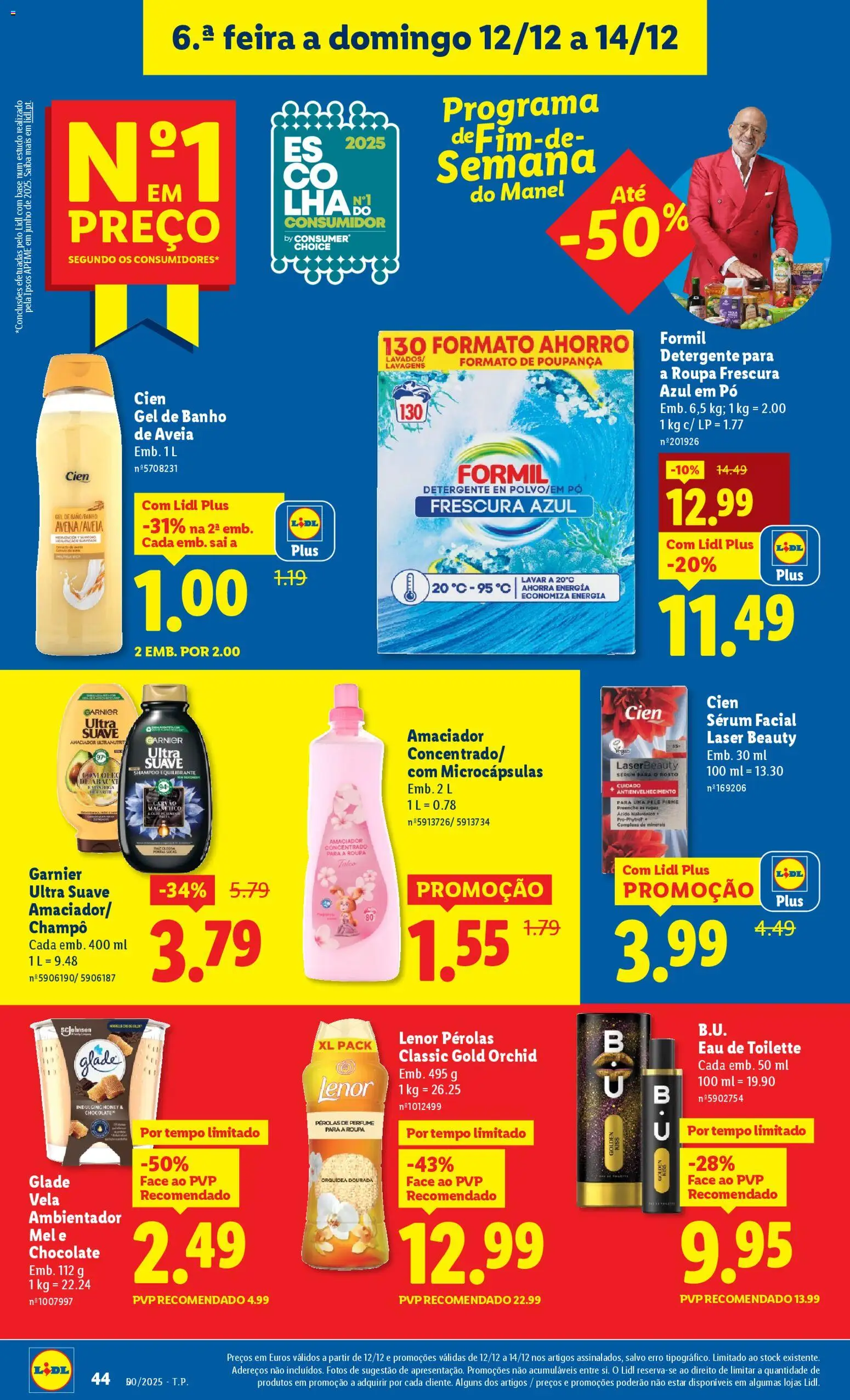 Lidl folheto │ válido de 08.12.2025 | Página: 44 | Produtos: Aveia, Perfume, Sérum, Banho