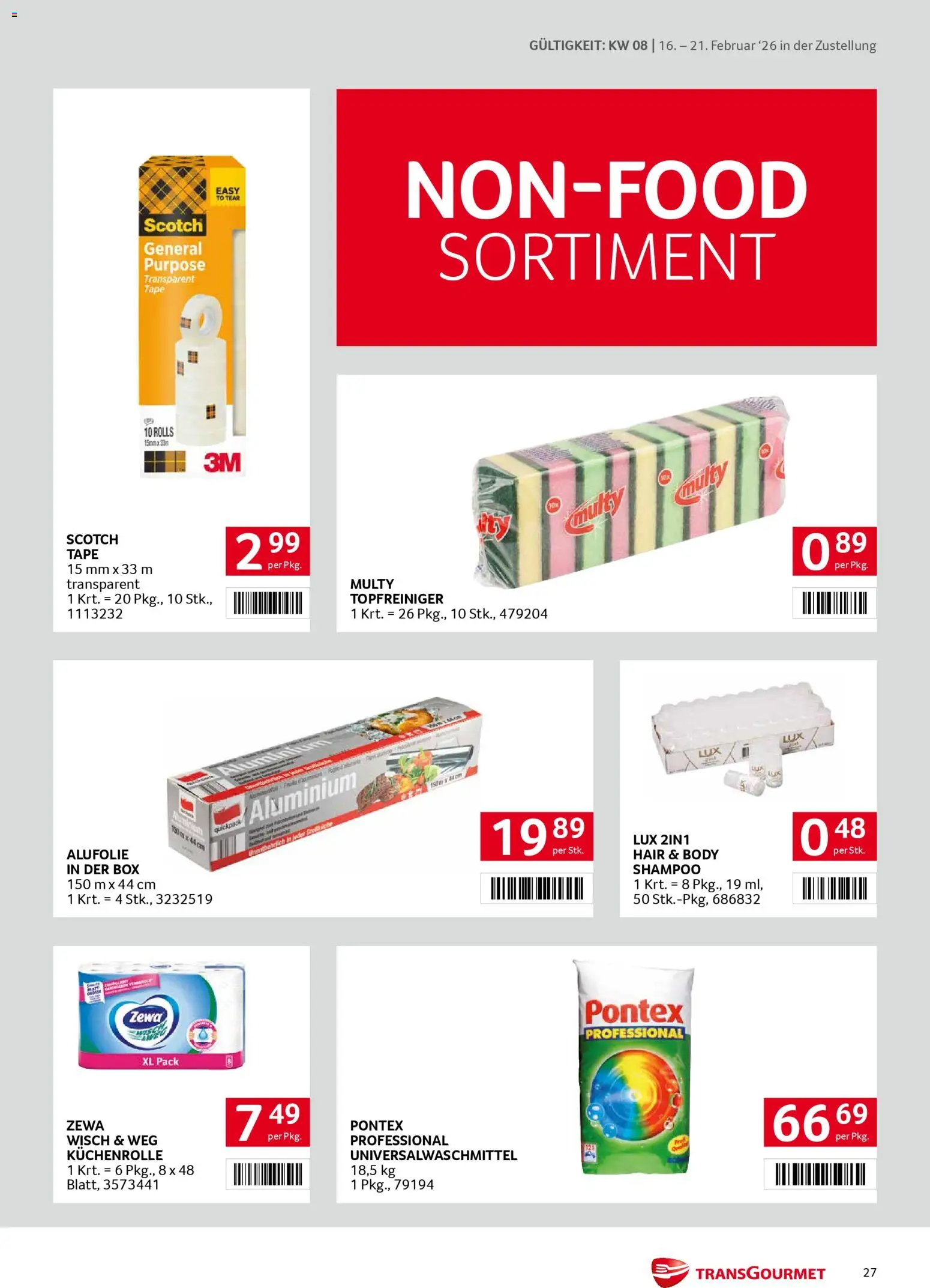 Transgourmet Zustellaktion gültig ab 16.02.2026 | Seite: 27