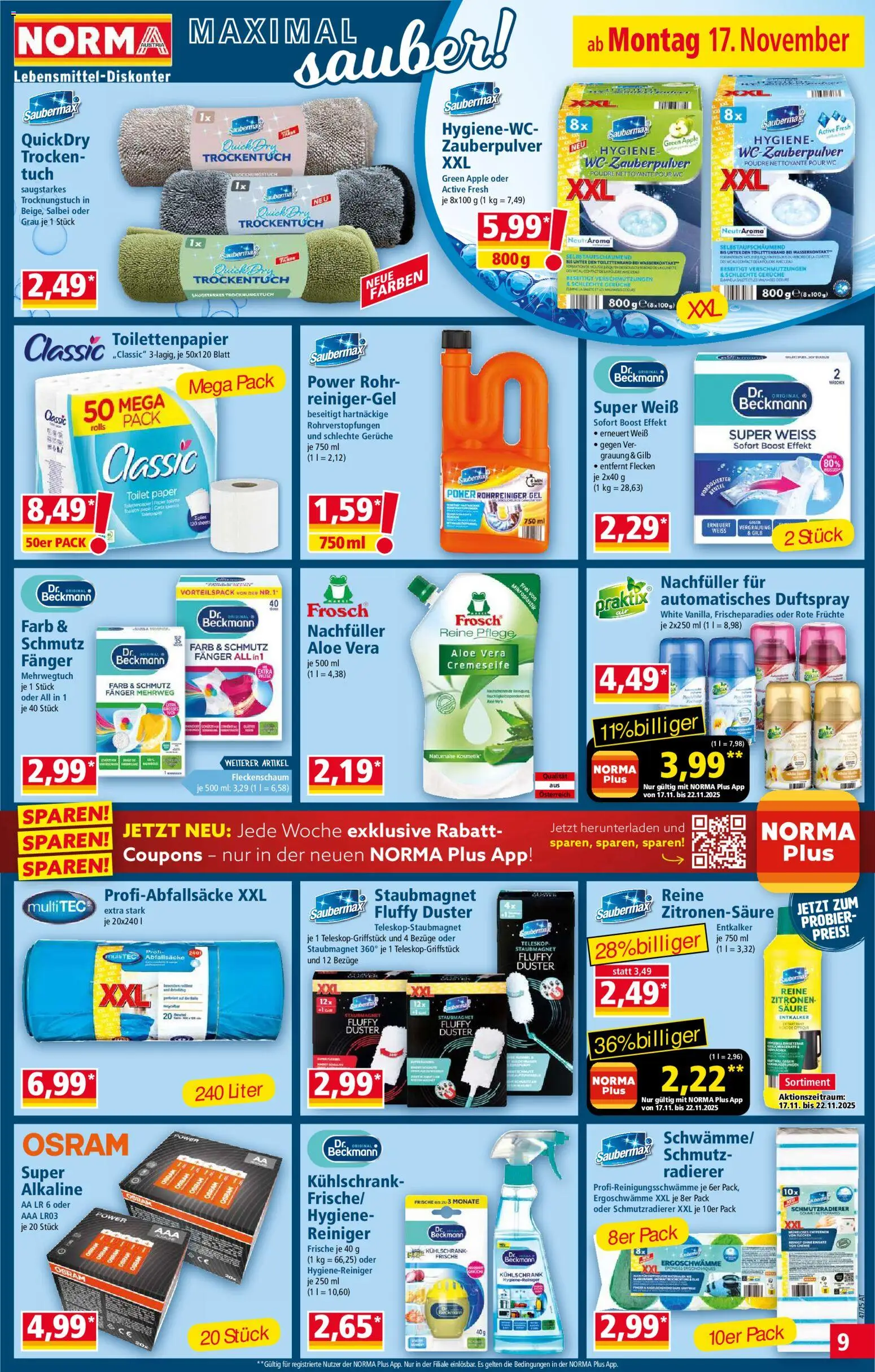Norma Flugblatt gültig ab 17.11.2025 | Seite: 9 | Produkte: Kühlschrank, Apple