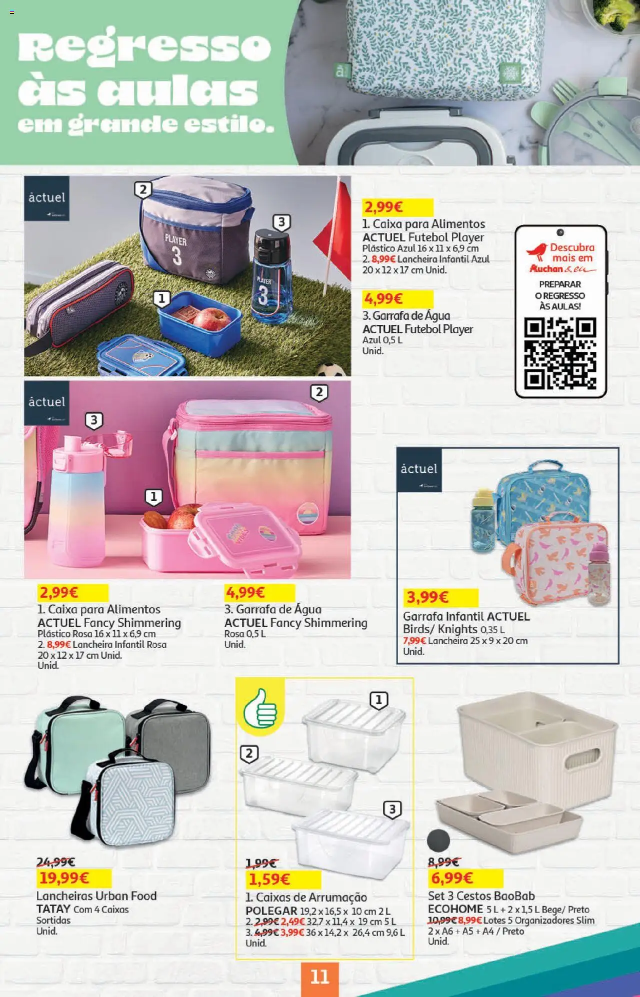 Auchan - Regresso às Aulas │ válido de 06.08.2025 | Página: 11 | Produtos: Agua, Caixa