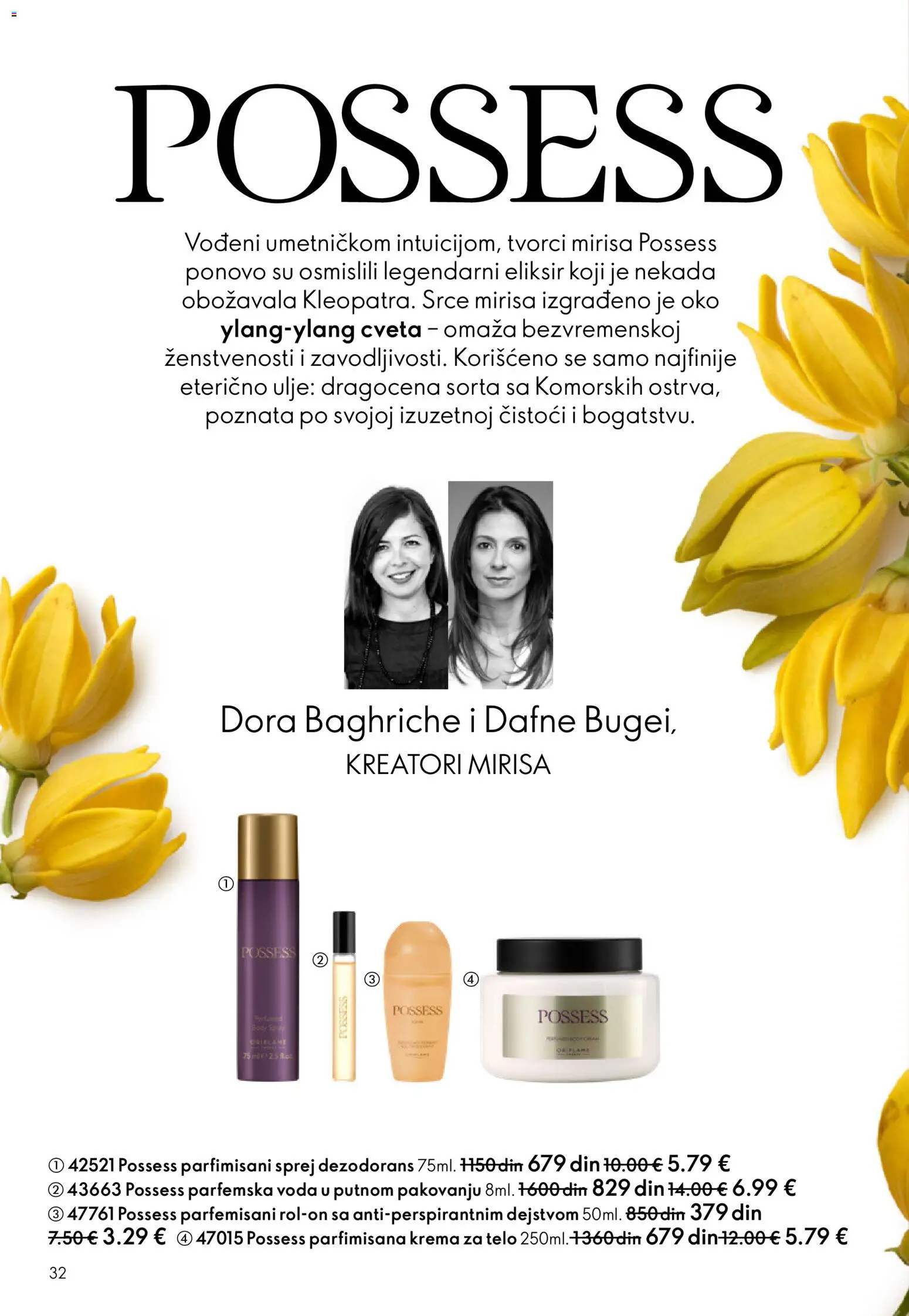 Oriflame katalog - važi od 28.01.2026 | Strana: 32 | Proizvode: Voda, Krema, Ulje, Dezodorans
