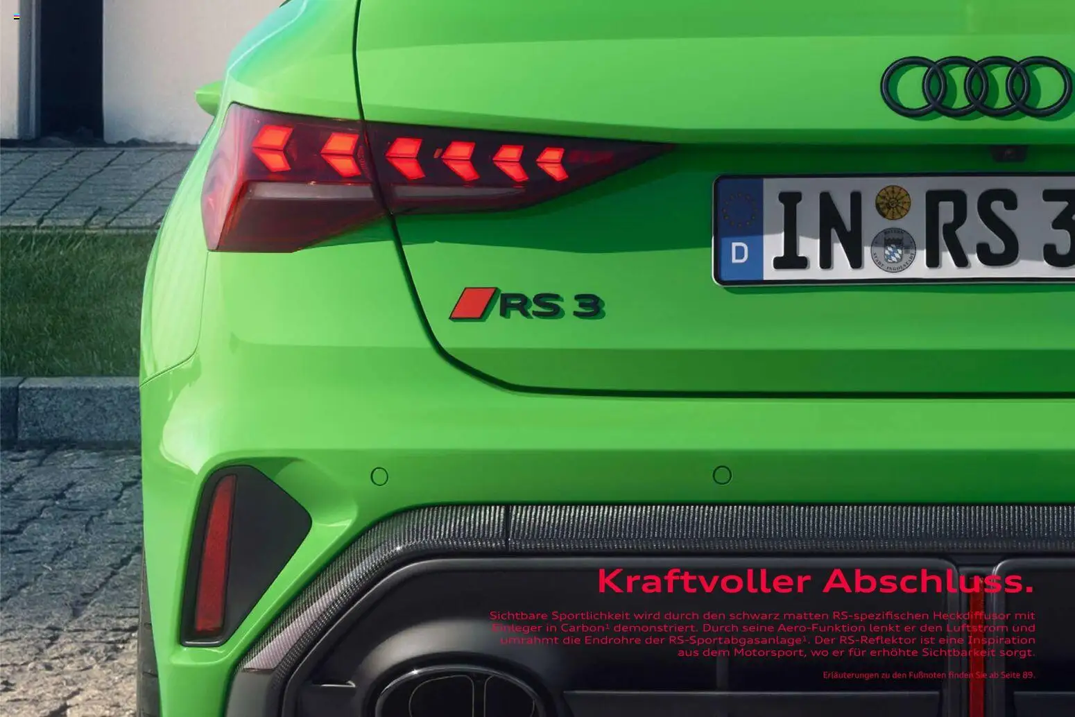 Audi RS 3 Sportback / RS 3 Limousine – gültig ab 28.10.2025 | Seite: 7
