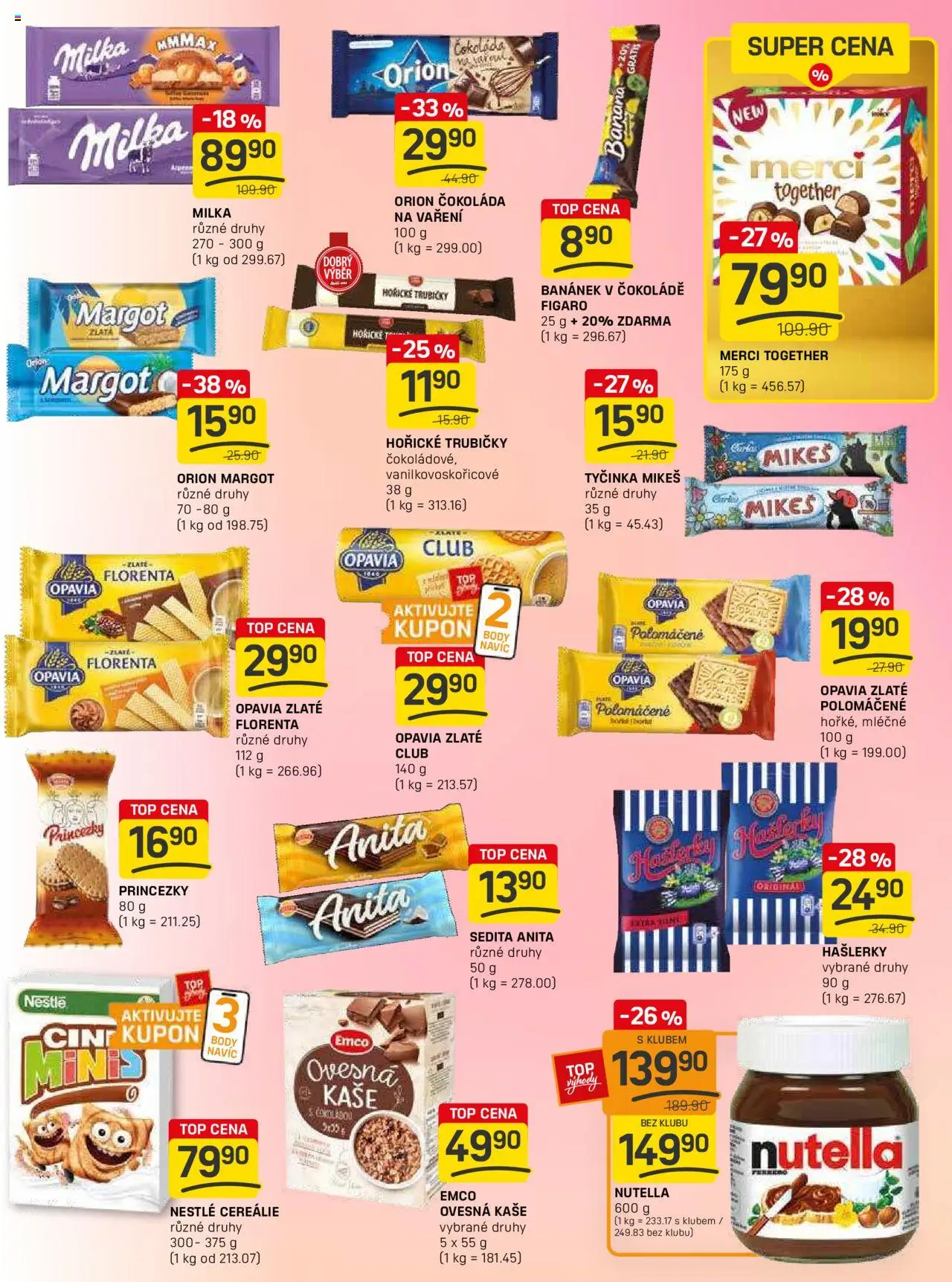 Flop leták - FlopTop od 16.07.2025 | Strana: 9 | Produkty: Milka, Cereálie, Merci, Body