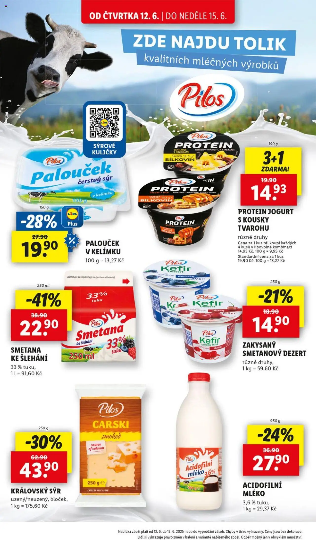 Lidl leták od 12.06.2025 | Strana: 14 | Produkty: Mléko, Jogurt, Kuličky, Protein