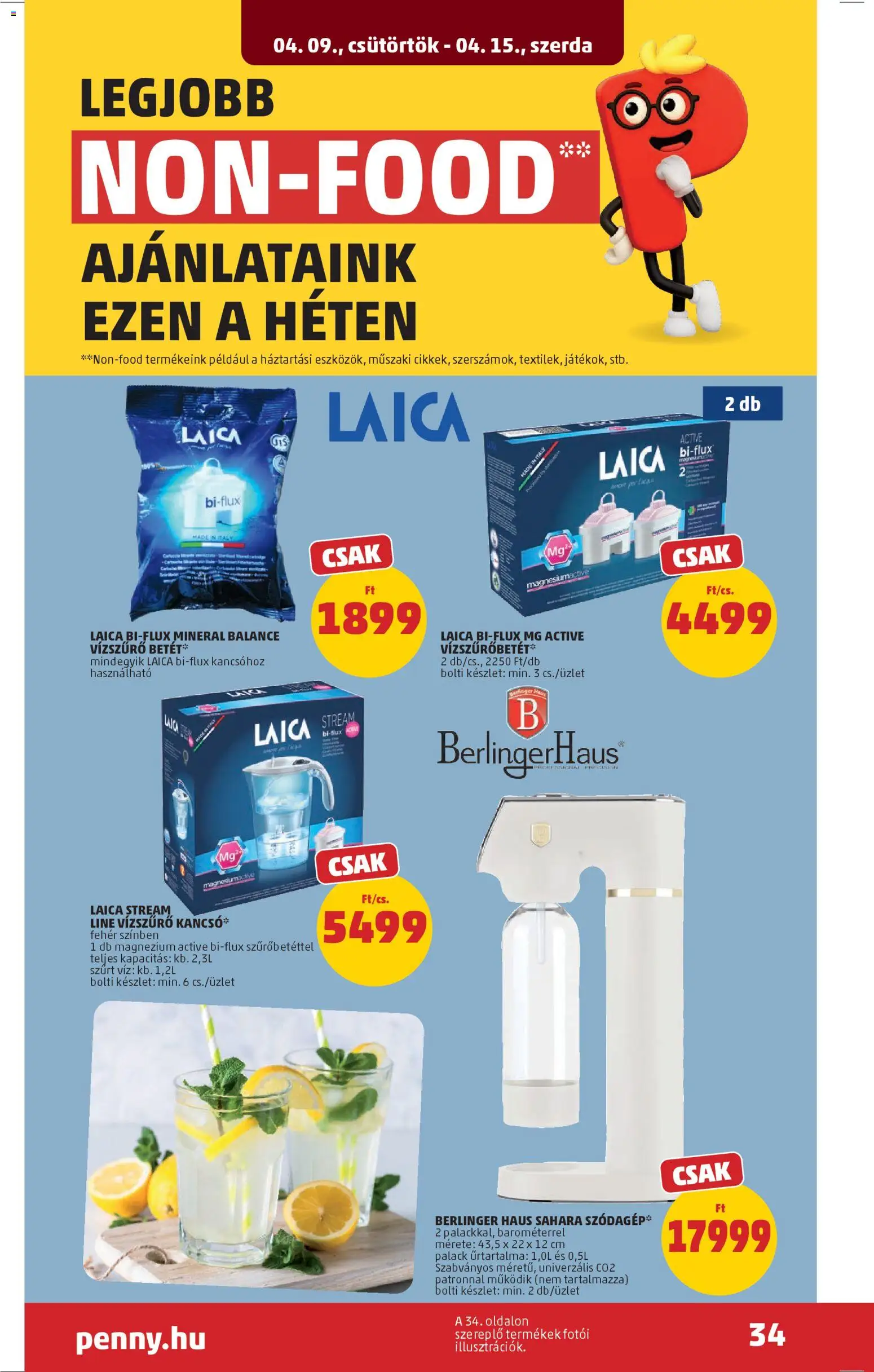 PENNY akciós ujság - amely érvényes a következő dátumtól: 09.04.2026 | Oldal: 38 | Termékek: Kancsó