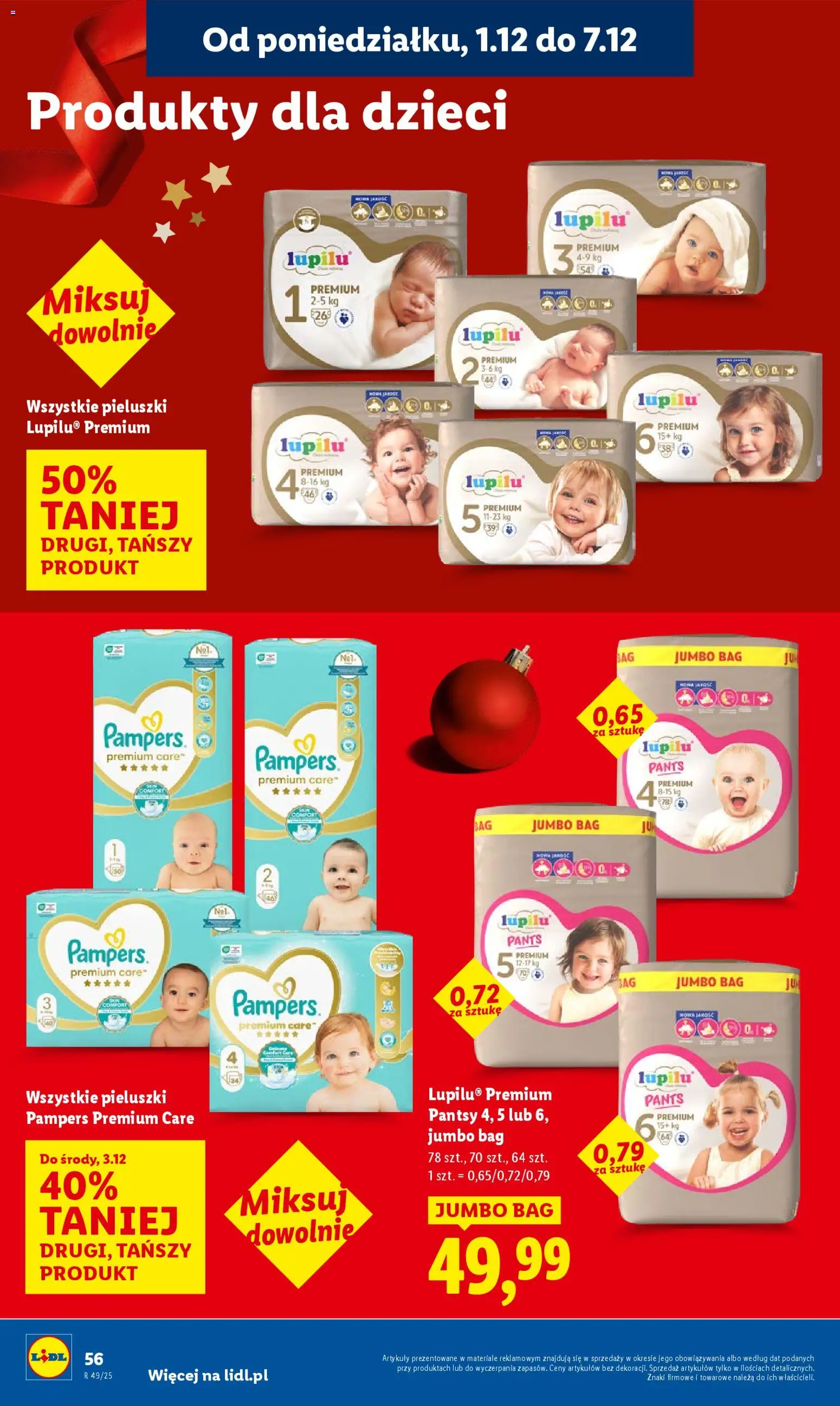 Lidl Gazetka od 01.12.2025 | Strona: 58 | Produkty: Pampers