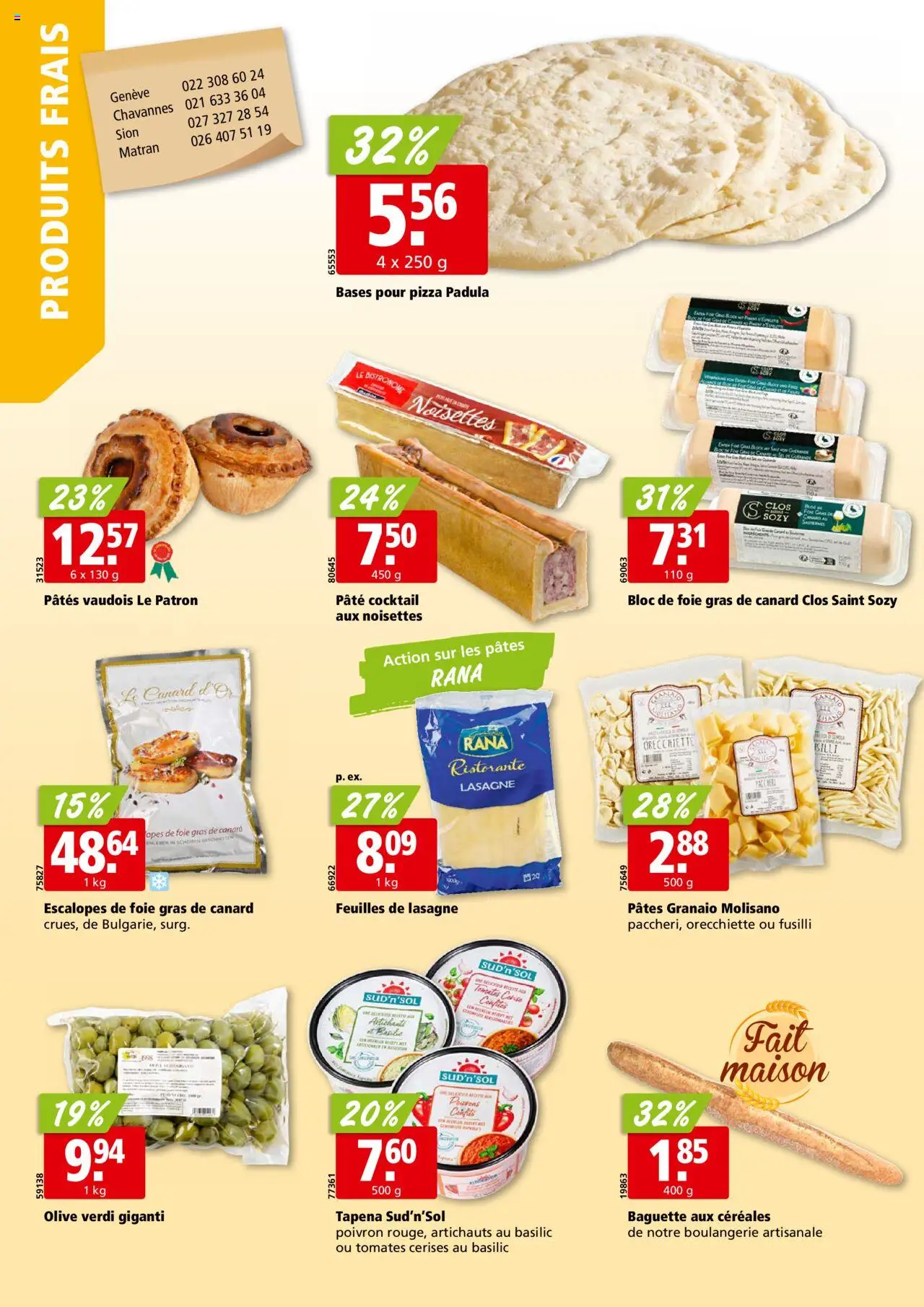 Aligro Aktionen - Chavannes, Matran, Genf, Sitten ab 28.07.2025 | Seite: 12 | Produkte: Baguette, Pizza