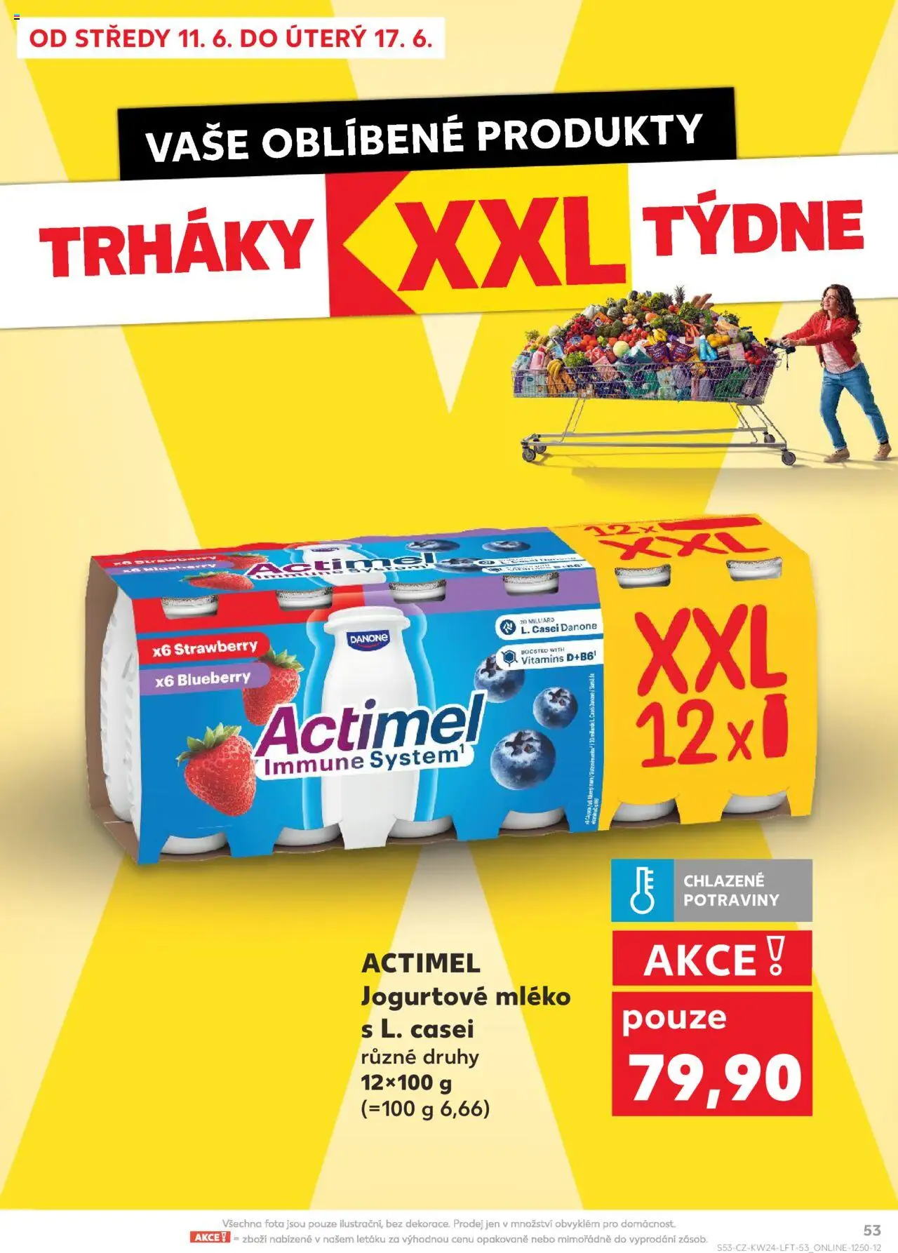 Kaufland leták - Chomutov od 11.06.2025 | Strana: 53 | Produkty: Mléko, Actimel, Potraviny
