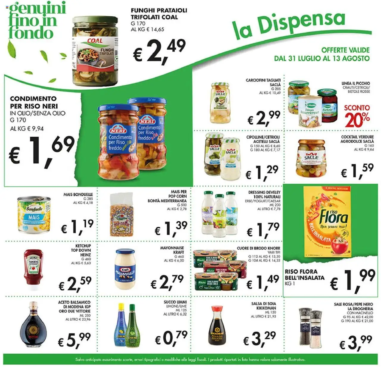 Volantino Coal del 31.07.2025 | Pagina: 21 | Prodotti: Succo, Salsa, Olio, Top