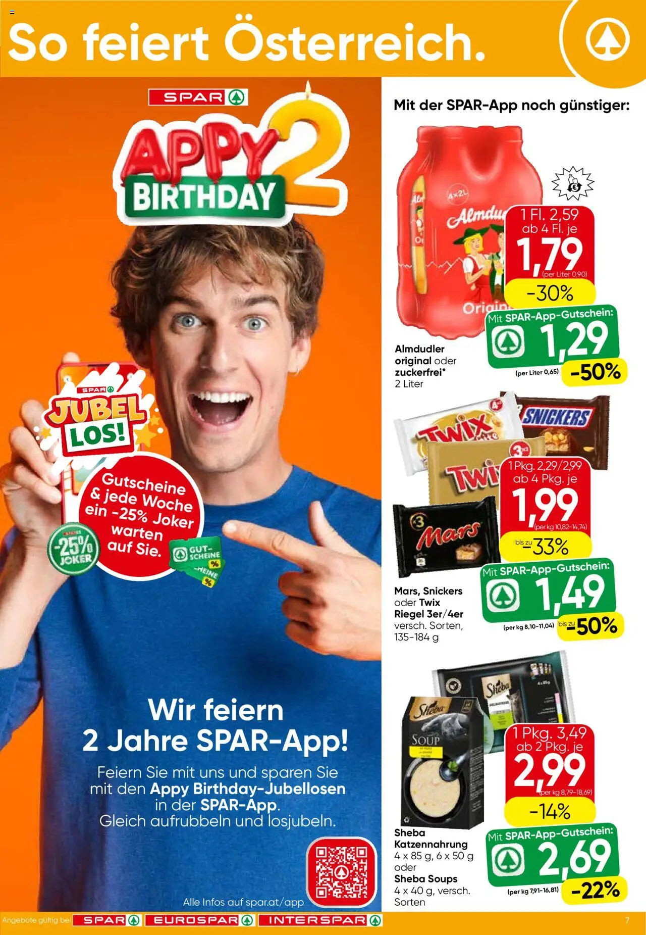 Spar Flugblatt - Vorarlberg gültig ab 14.08.2025 | Seite: 7