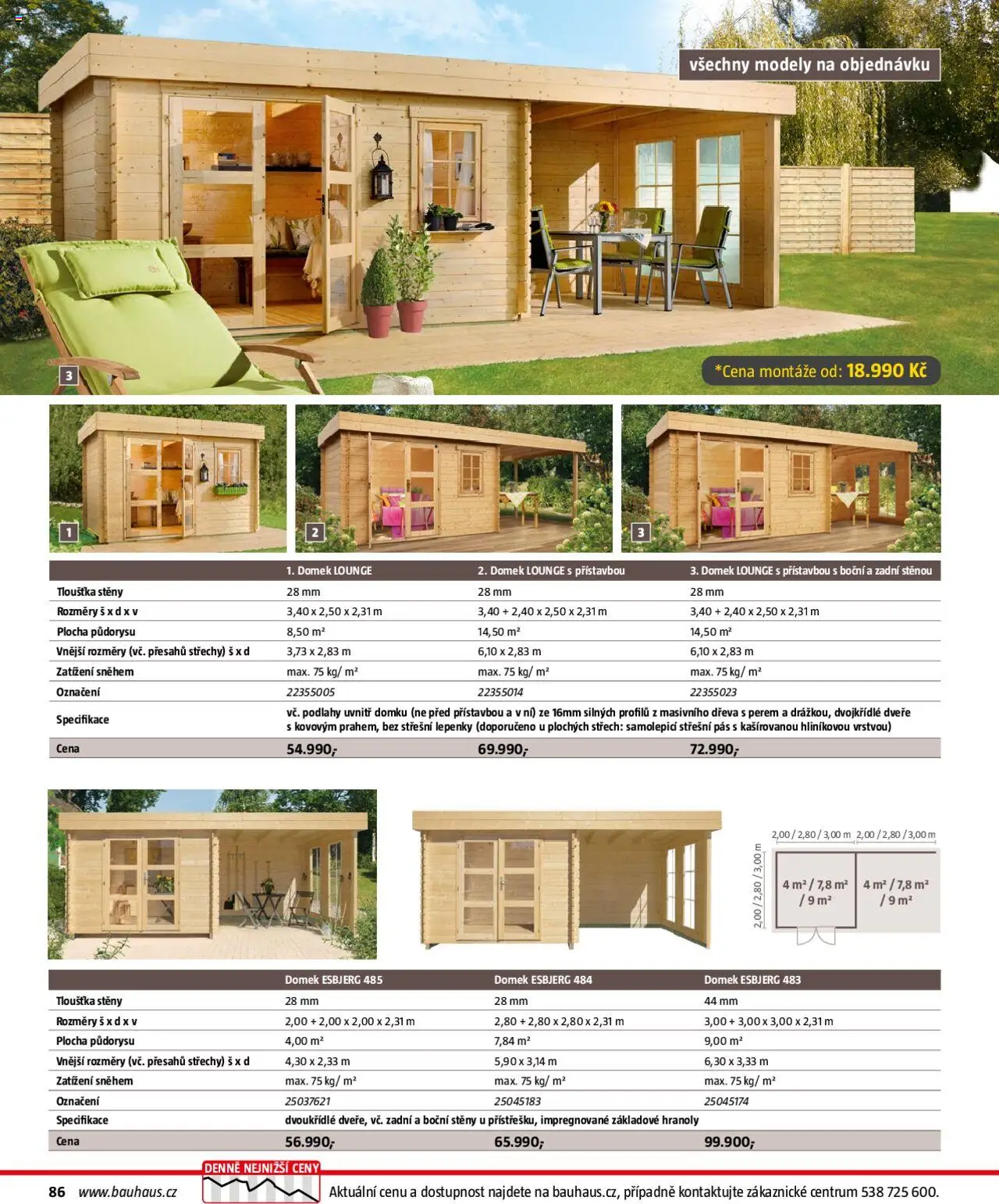 Bauhaus katalog Ploty a zahradní domky od 01.04.2025 | Strana: 86 | Produkty: Modely