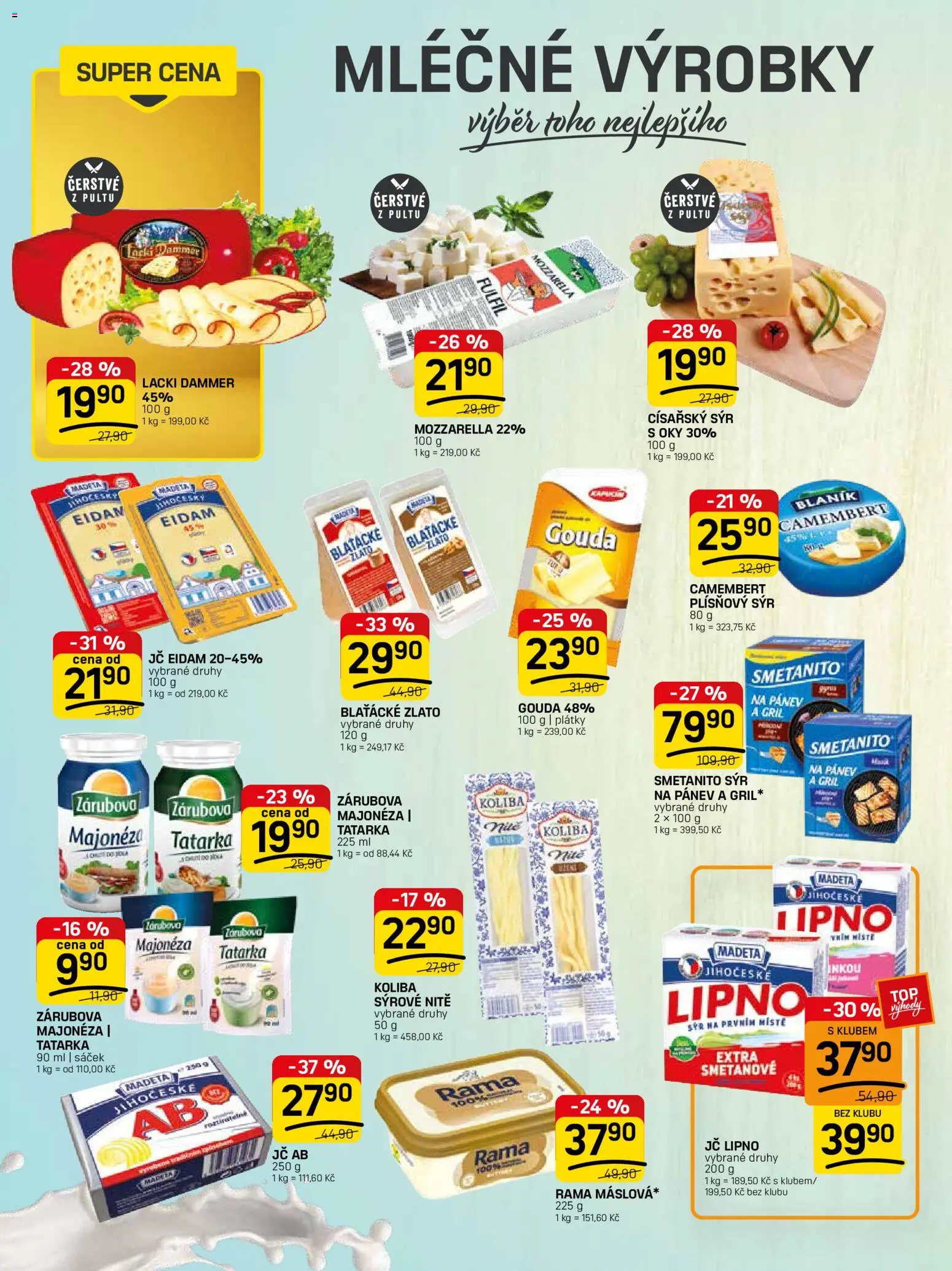 Flop leták - FlopTop od 29.04.2026 | Strana: 4 | Produkty: Sýr na pánev, Rama, Mozzarella, Plísňový sýr