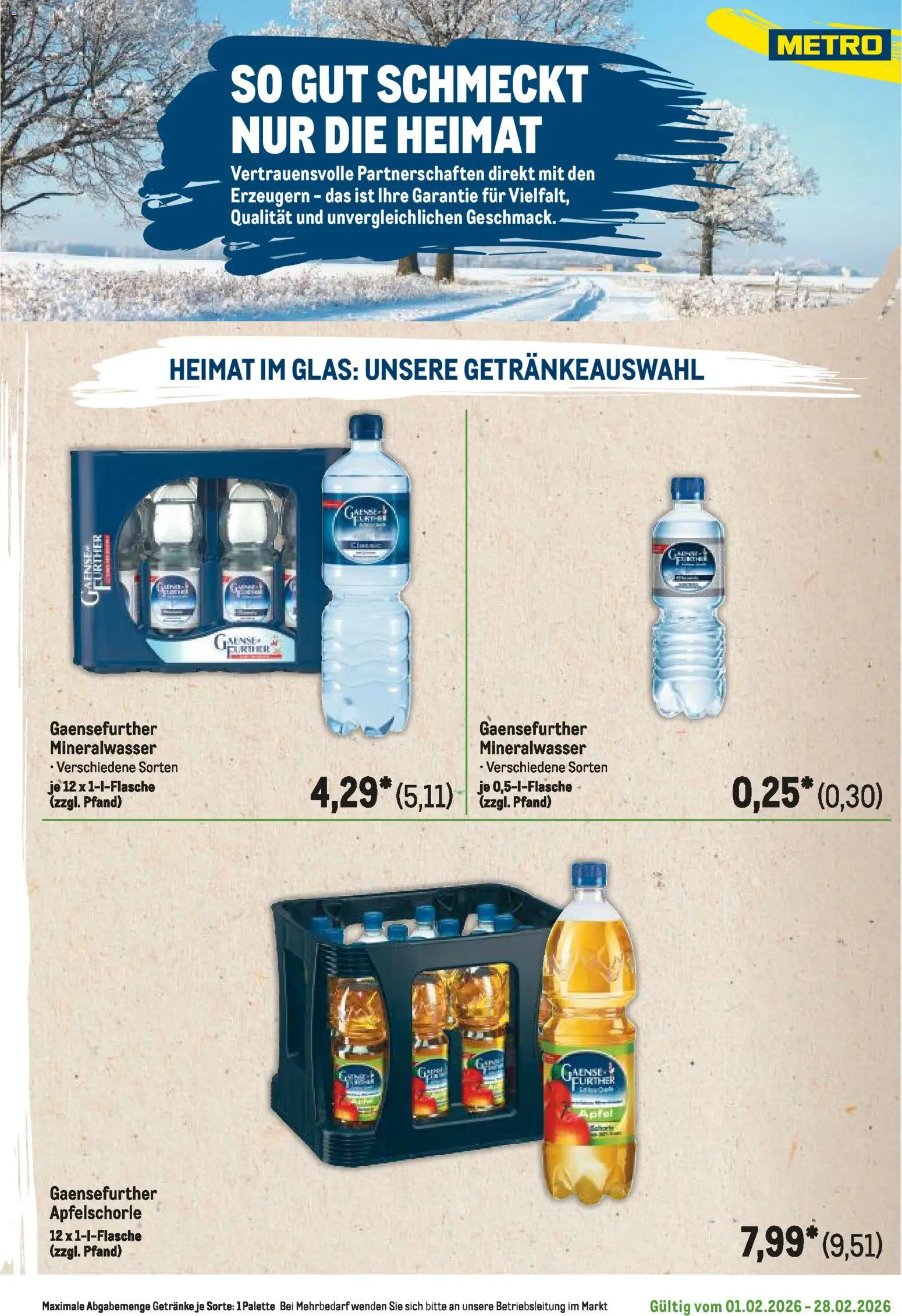 Metro Regionaler Flyer – gültig ab 01.02.2026 | Seite: 97 | Produkte: Äpfel, Mineralwasser